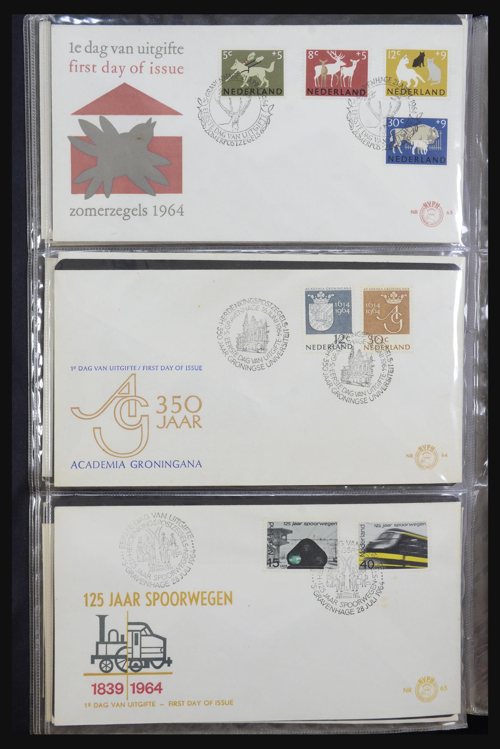 32147 014 - 32147 Netherlands FDC's 1956-2016!