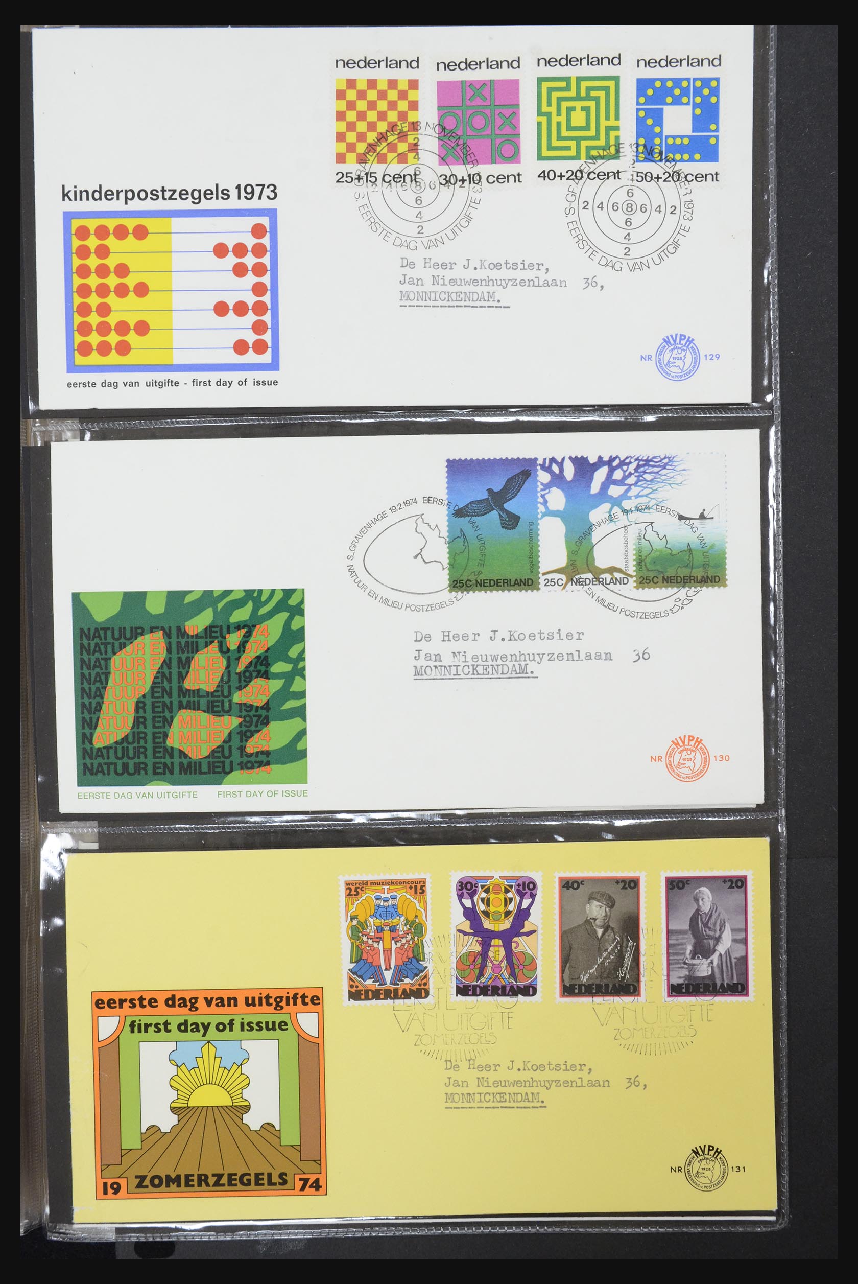 32147 037 - 32147 Nederland FDC's 1956-2016!