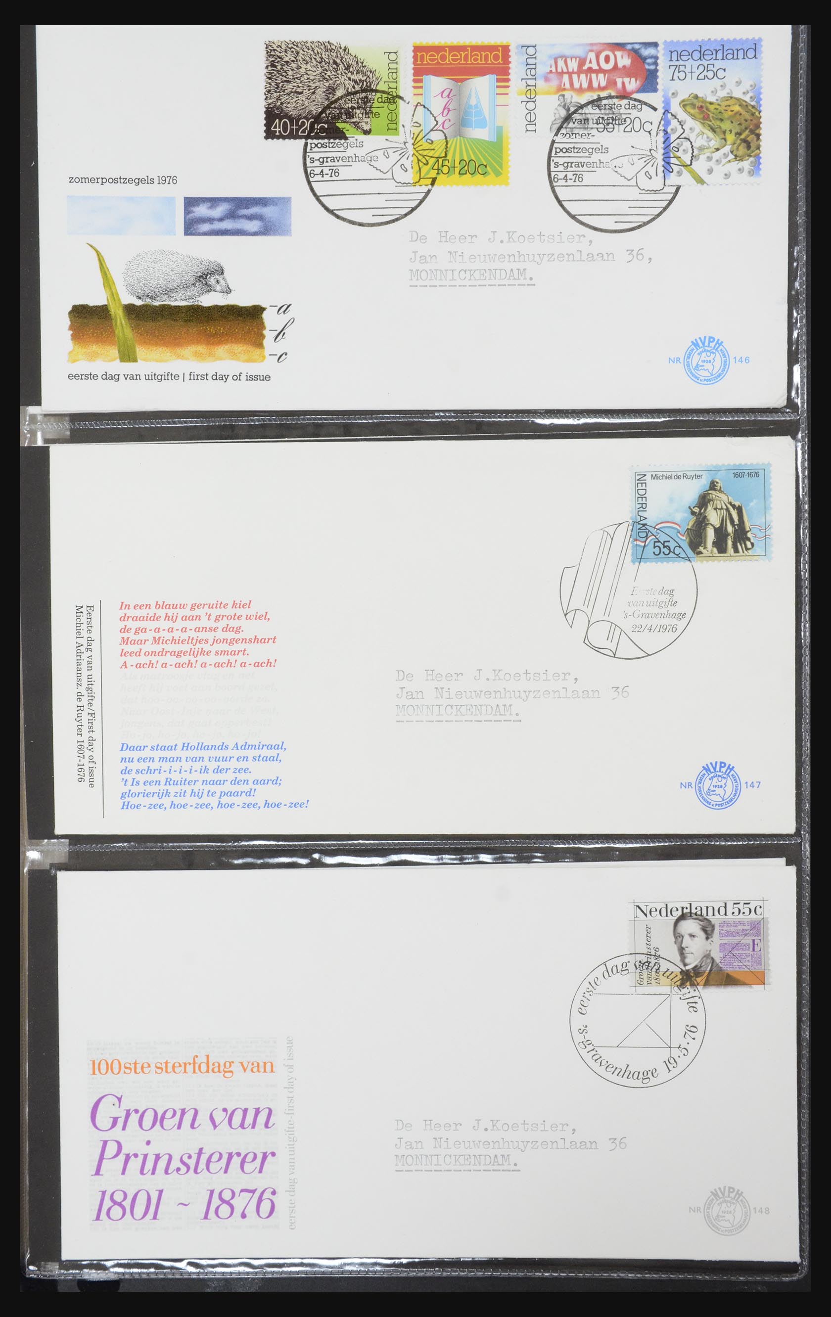 32147 043 - 32147 Nederland FDC's 1956-2016!