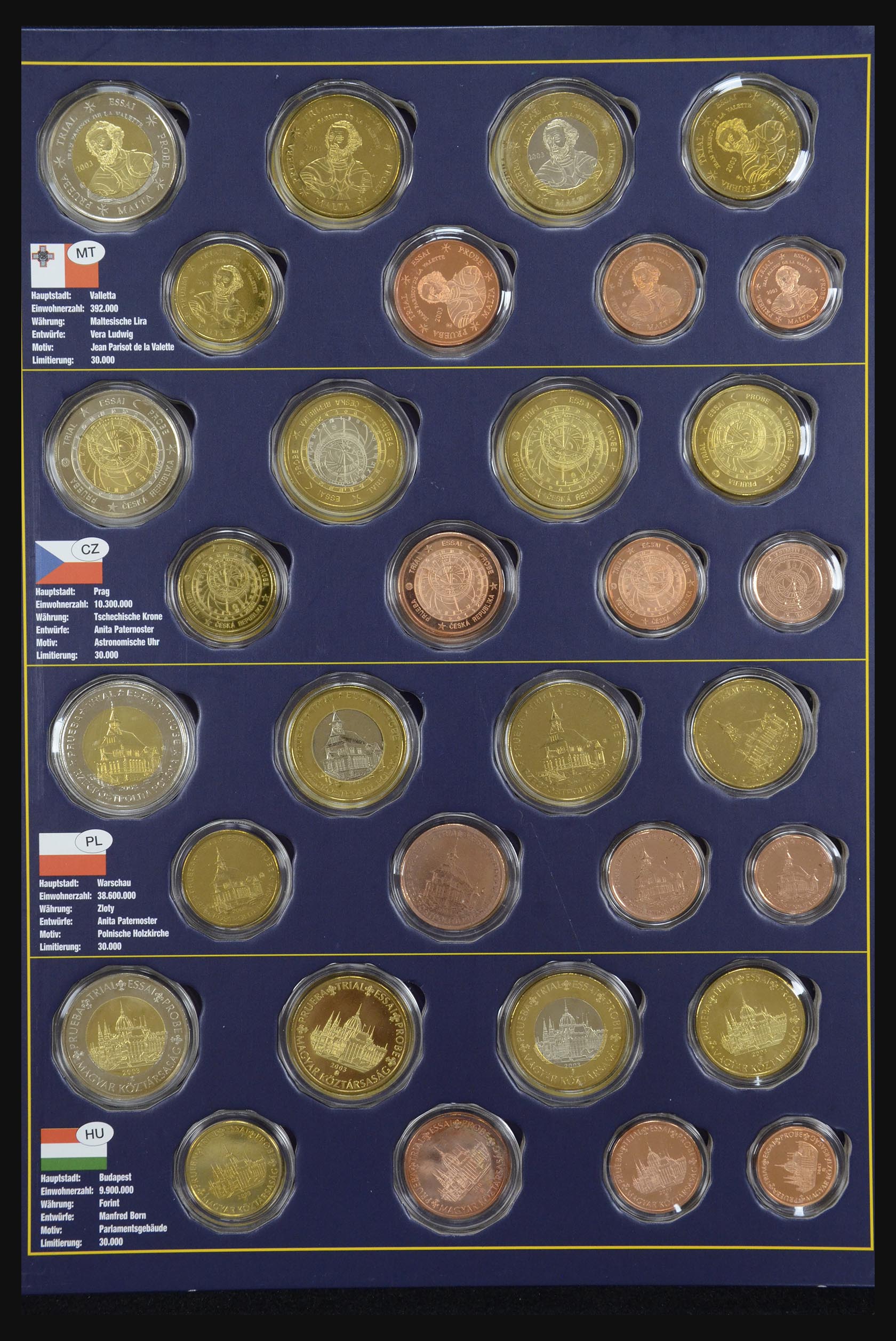 32149 034 - 32149 Europese landen euromunten 2003.