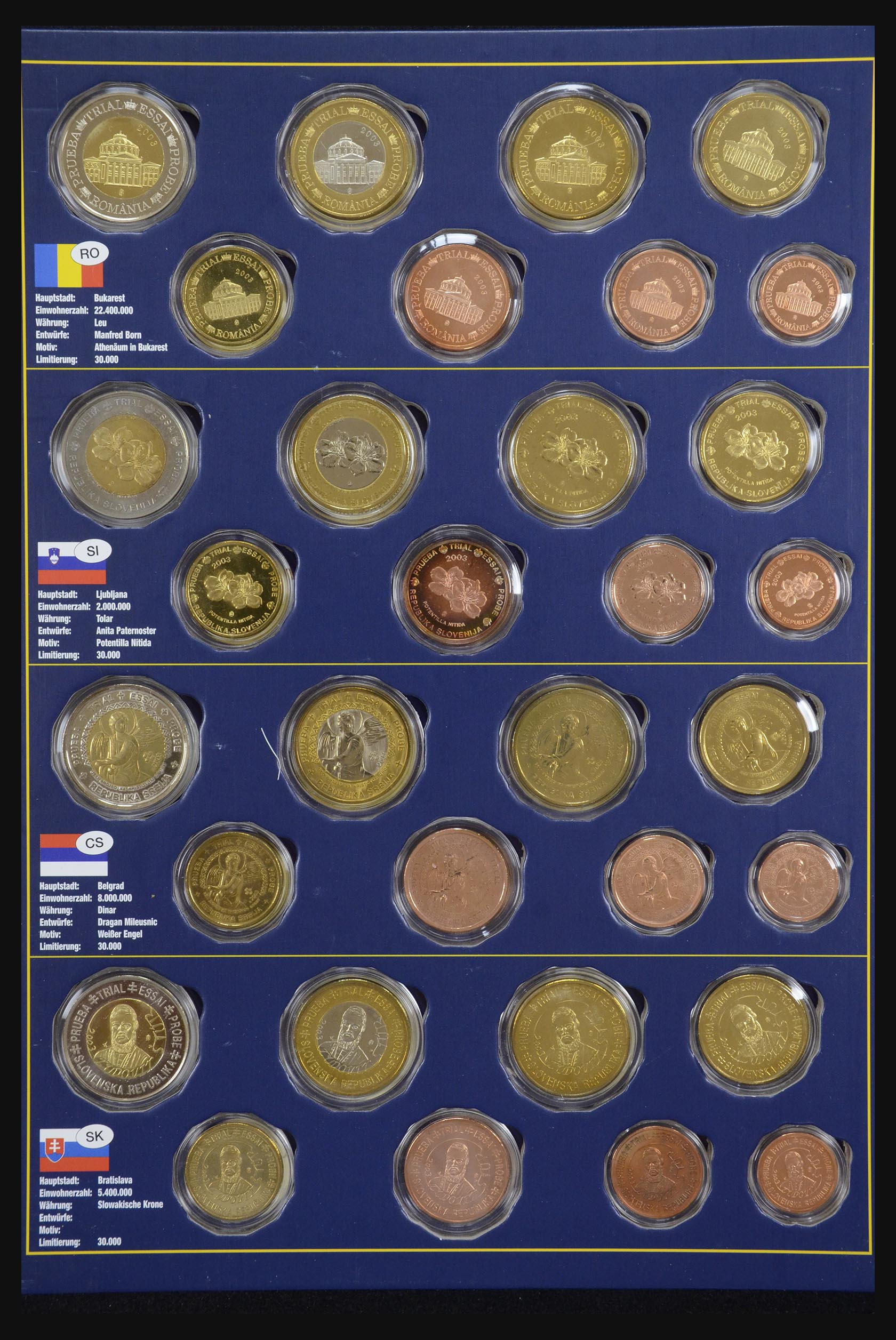 32149 038 - 32149 European countries eurocoins 2003.