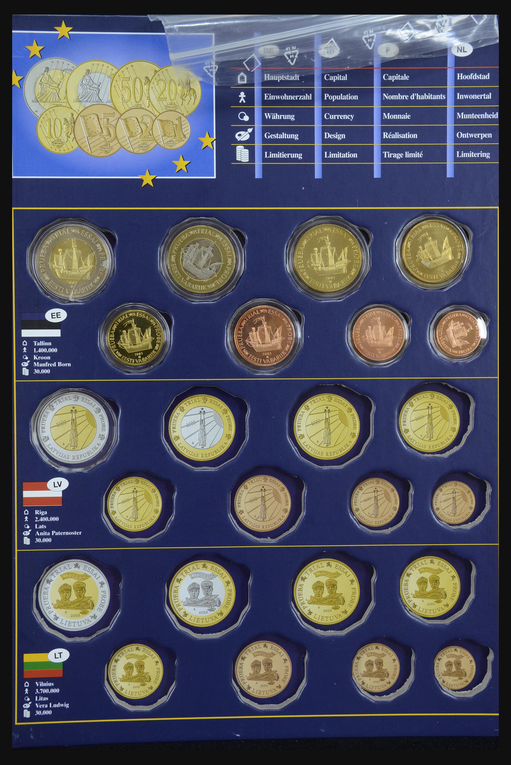 32149 041 - 32149 Europese landen euromunten 2003.