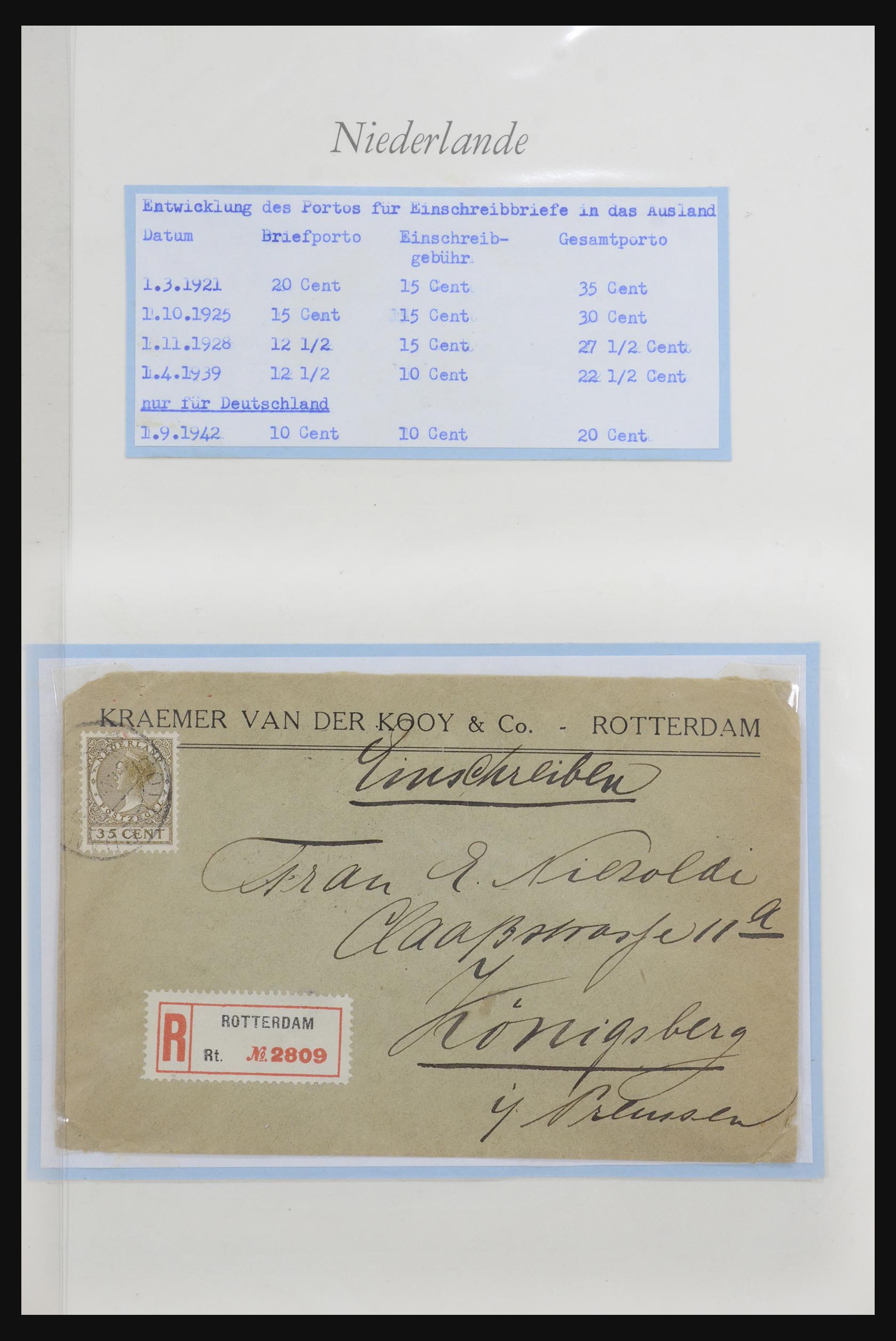 32159 001 - 32159 Netherlands covers 1925-1946.
