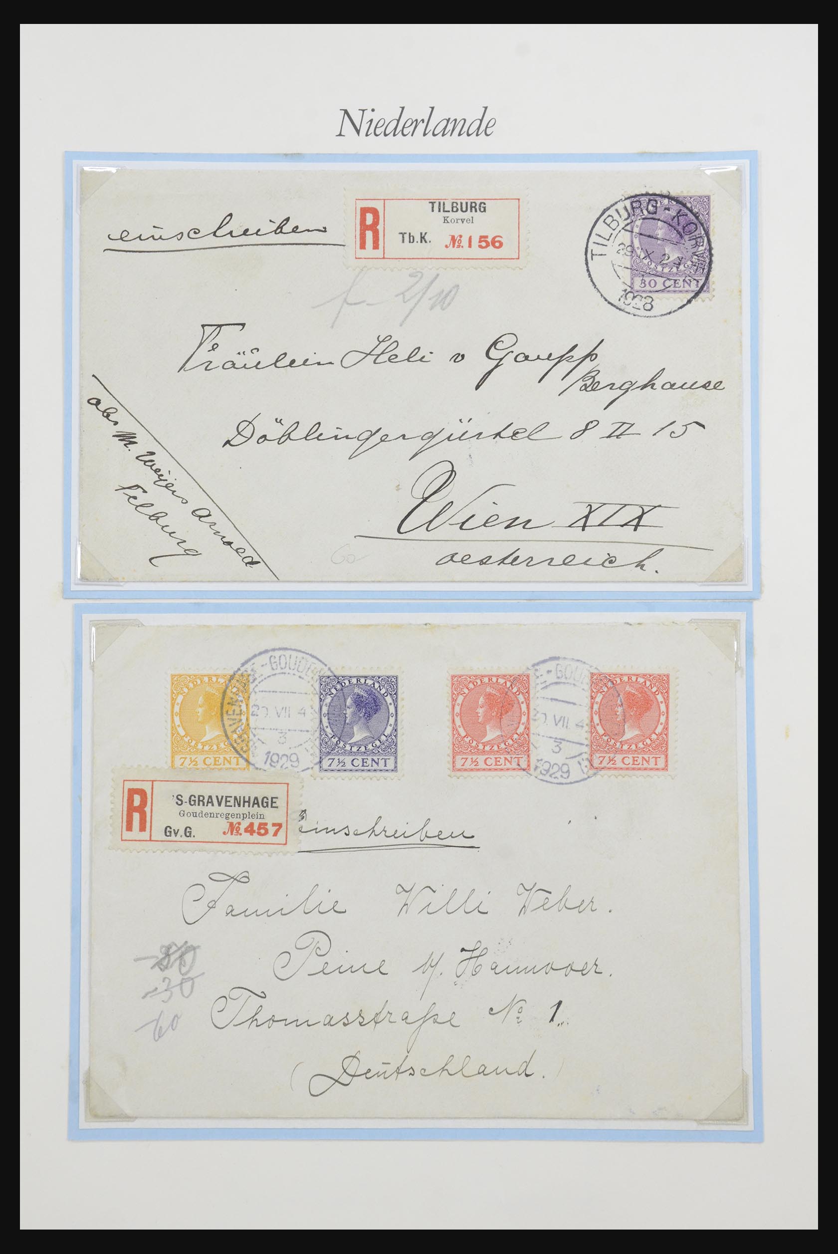 32159 004 - 32159 Netherlands covers 1925-1946.