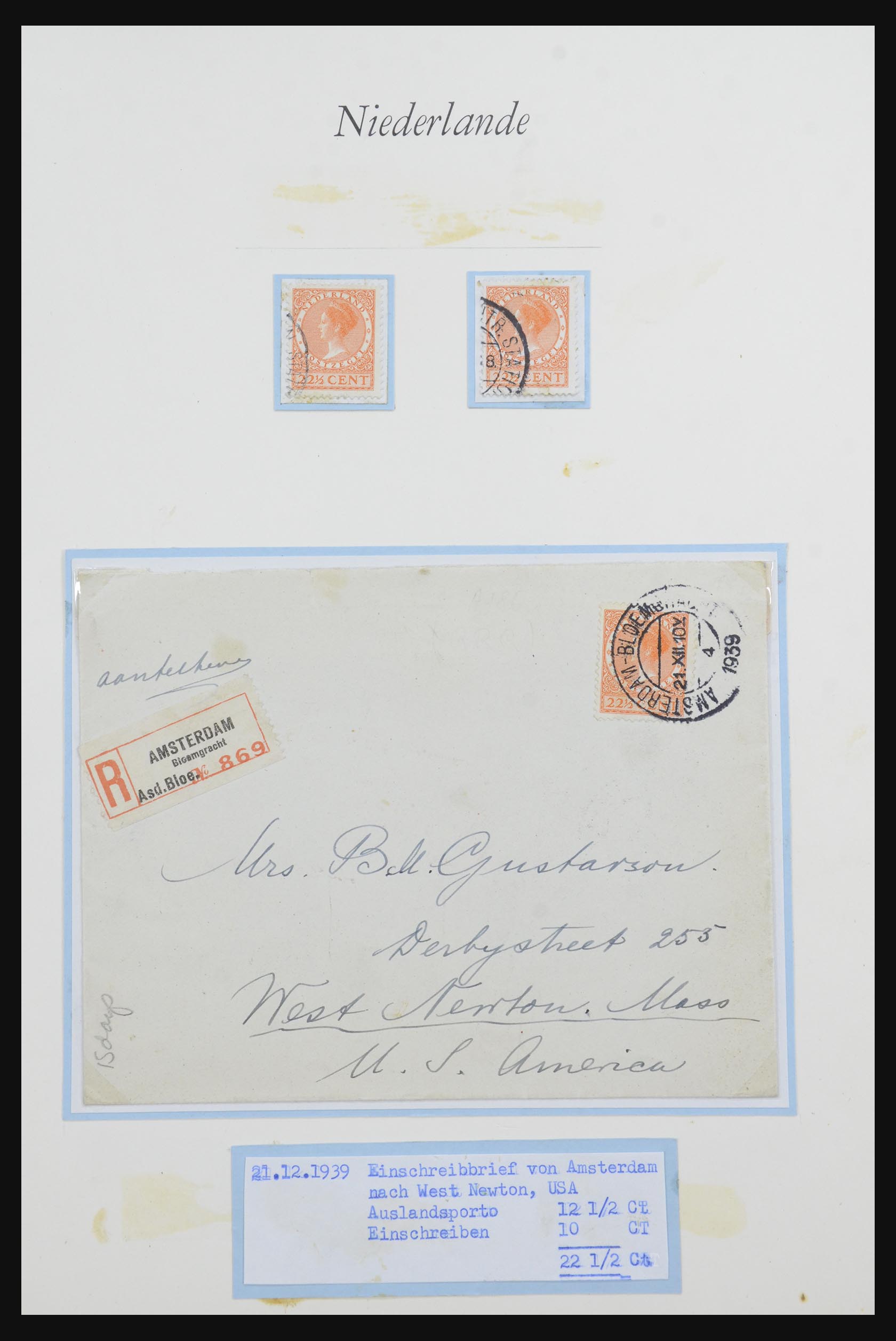 32159 007 - 32159 Netherlands covers 1925-1946.