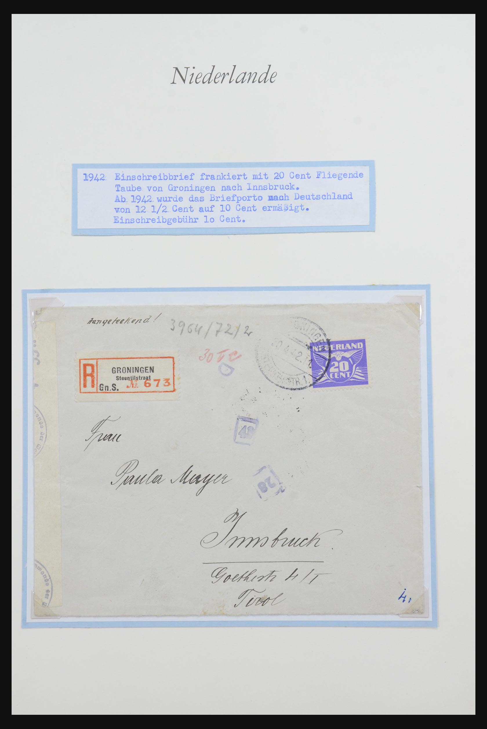 32159 009 - 32159 Netherlands covers 1925-1946.