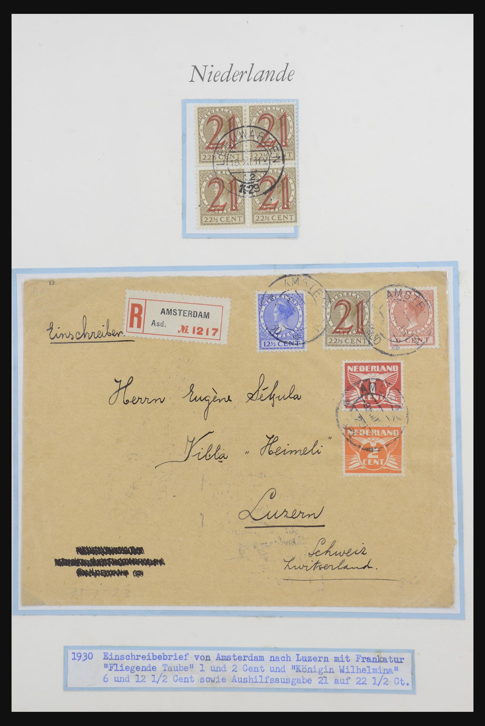 32159 010 - 32159 Netherlands covers 1925-1946.