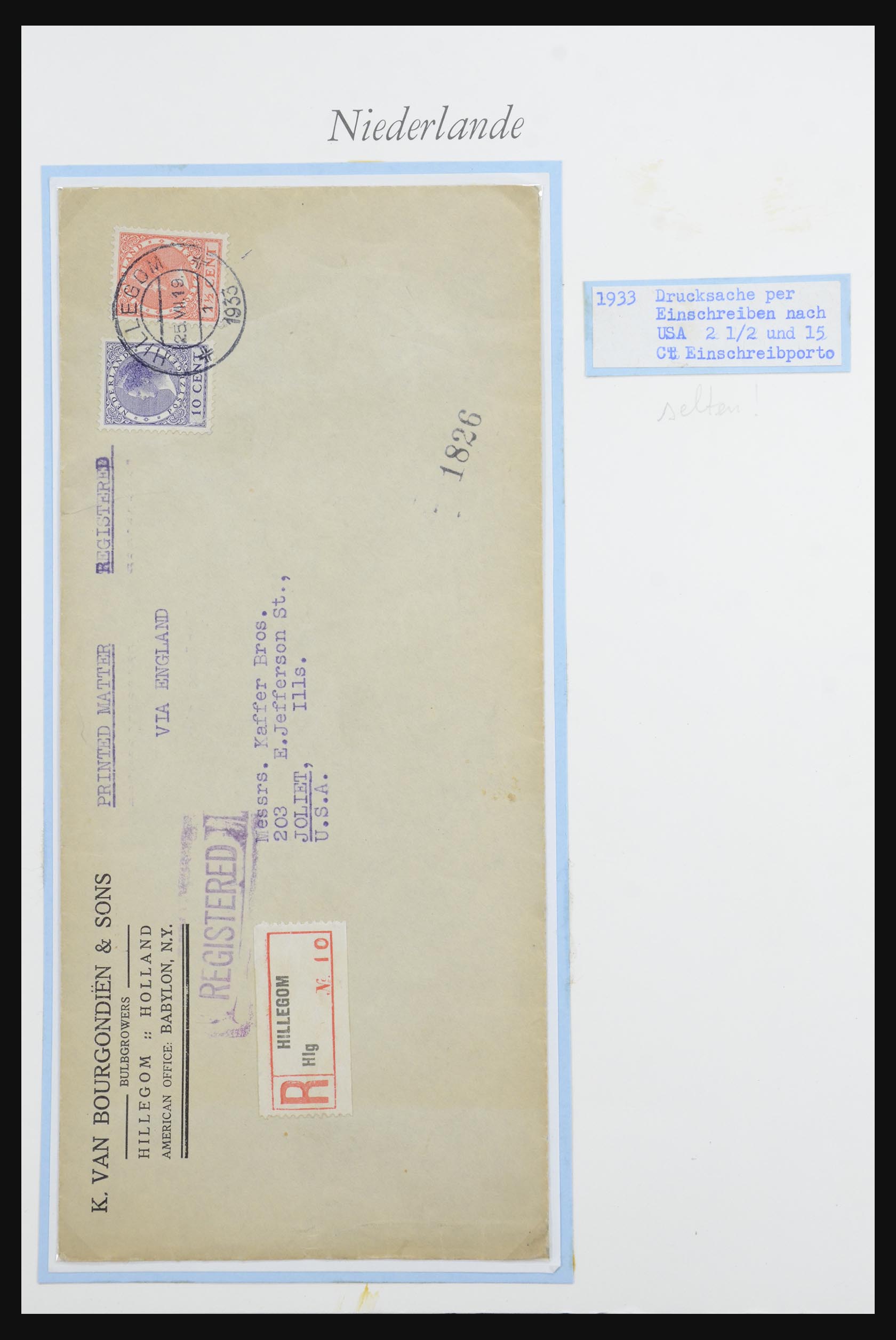 32159 012 - 32159 Netherlands covers 1925-1946.