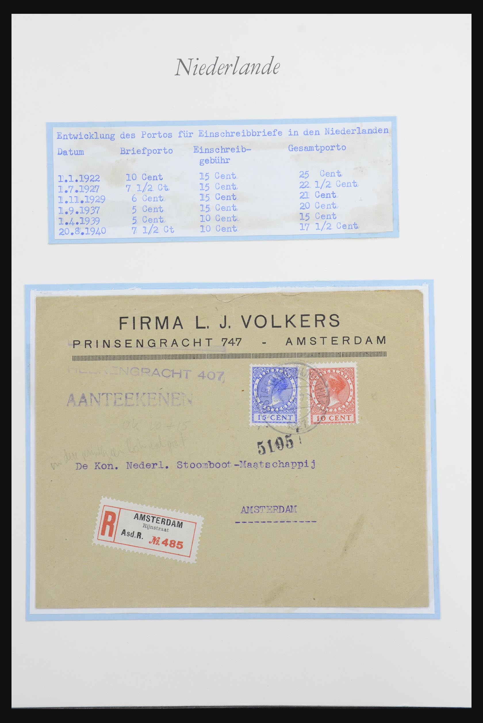 32159 014 - 32159 Nederland brieven 1925-1946.