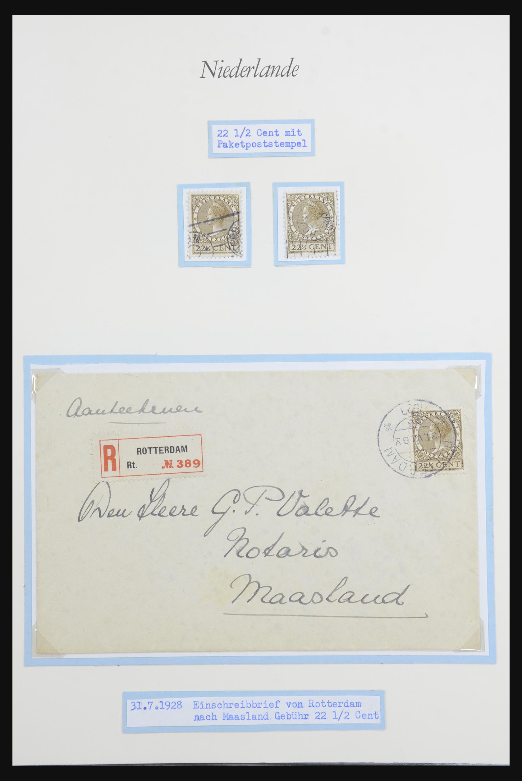 32159 015 - 32159 Netherlands covers 1925-1946.