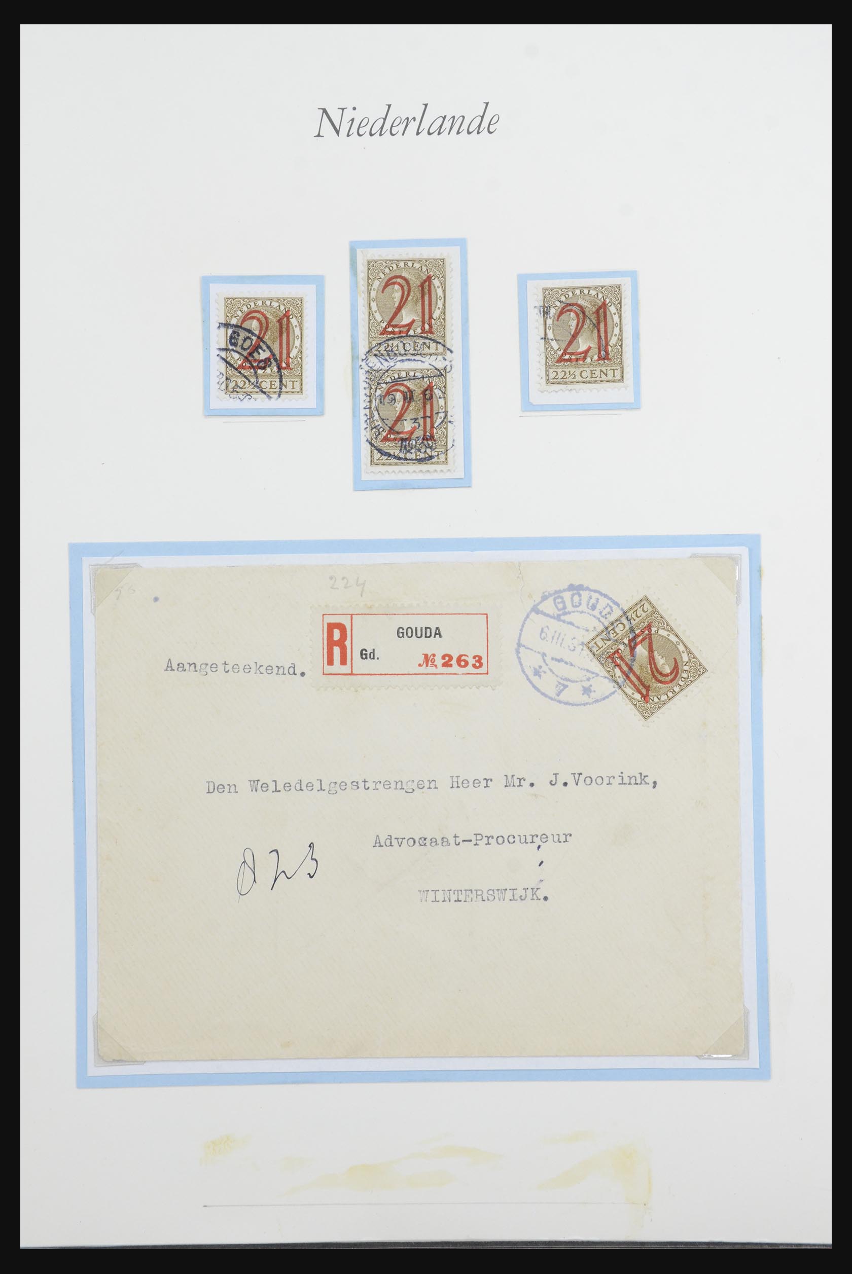 32159 016 - 32159 Netherlands covers 1925-1946.