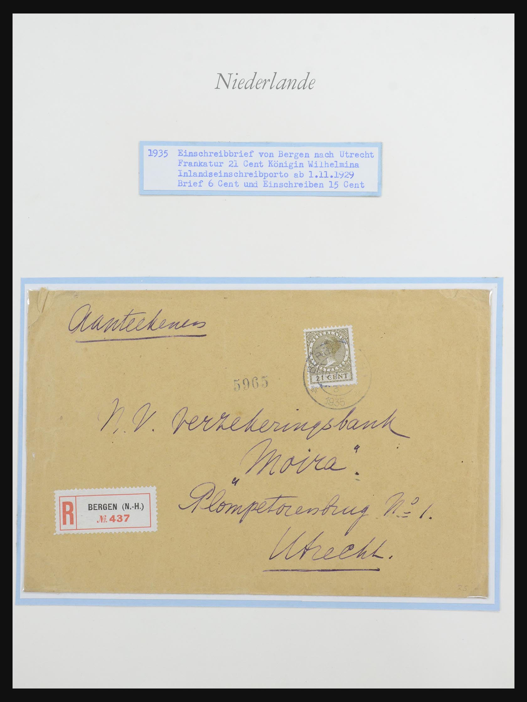 32159 018 - 32159 Netherlands covers 1925-1946.