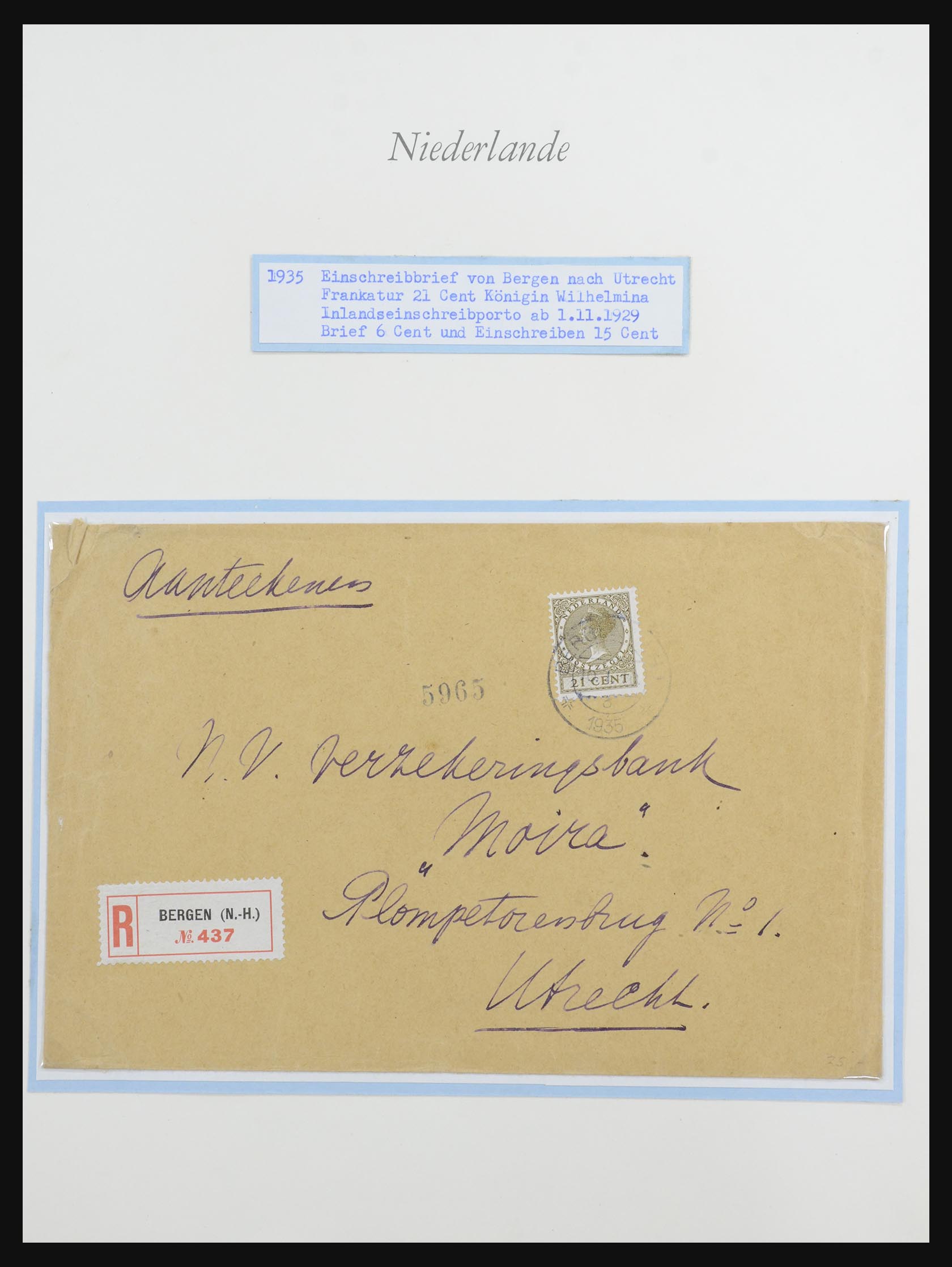 32159 018 - 32159 Netherlands covers 1925-1946.