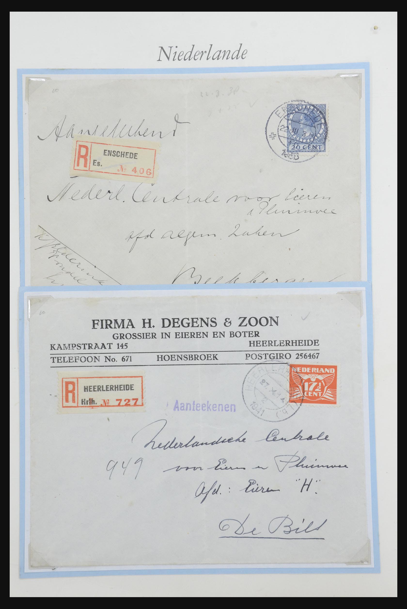 32159 020 - 32159 Netherlands covers 1925-1946.