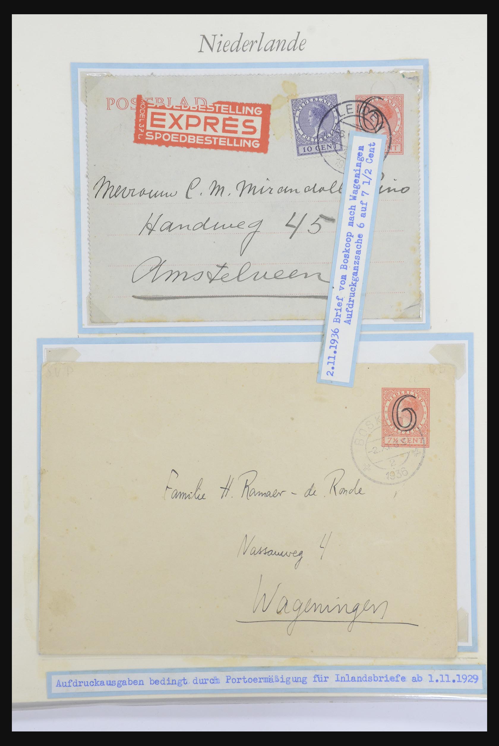 32159 031 - 32159 Netherlands covers 1925-1946.
