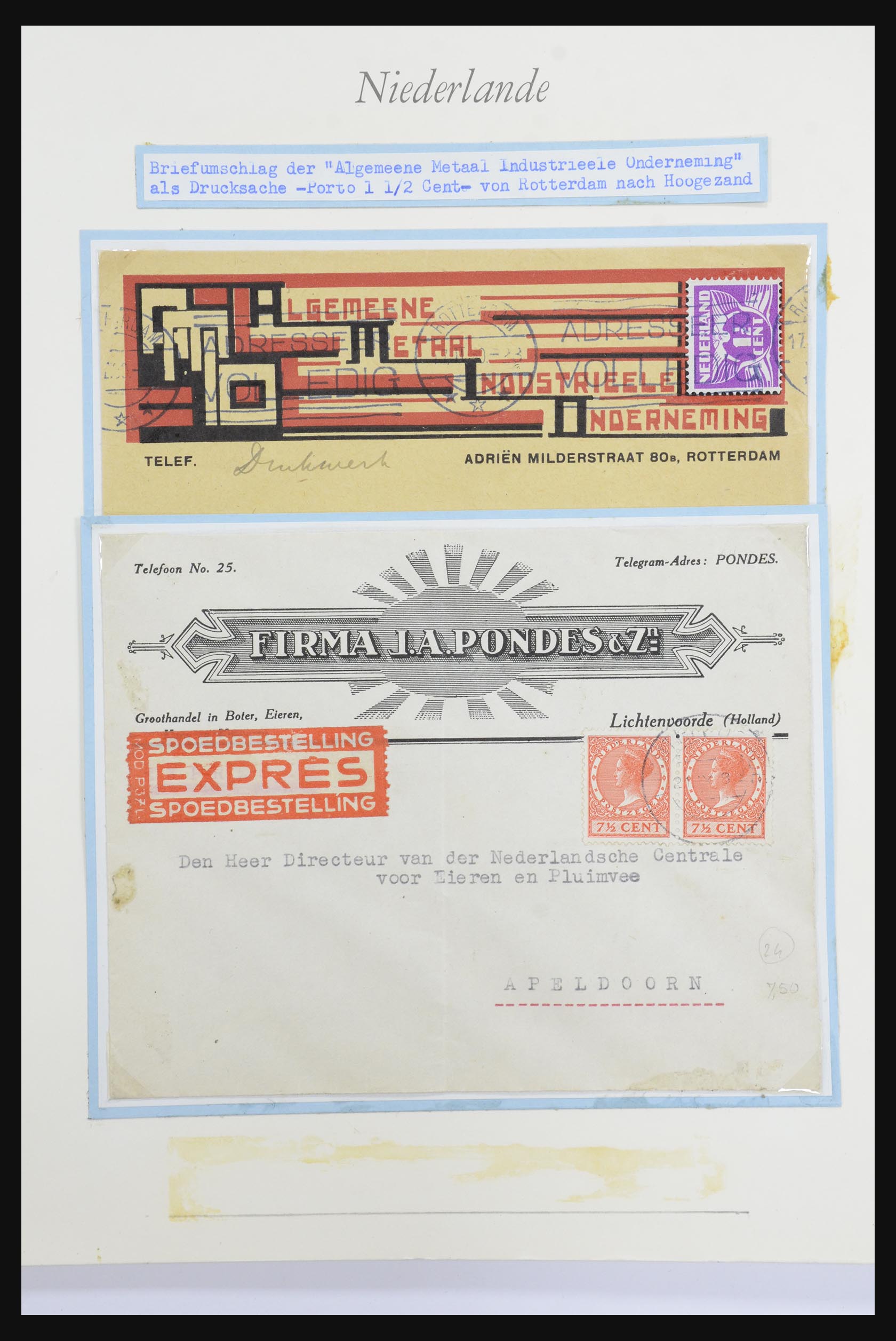 32159 032 - 32159 Nederland brieven 1925-1946.