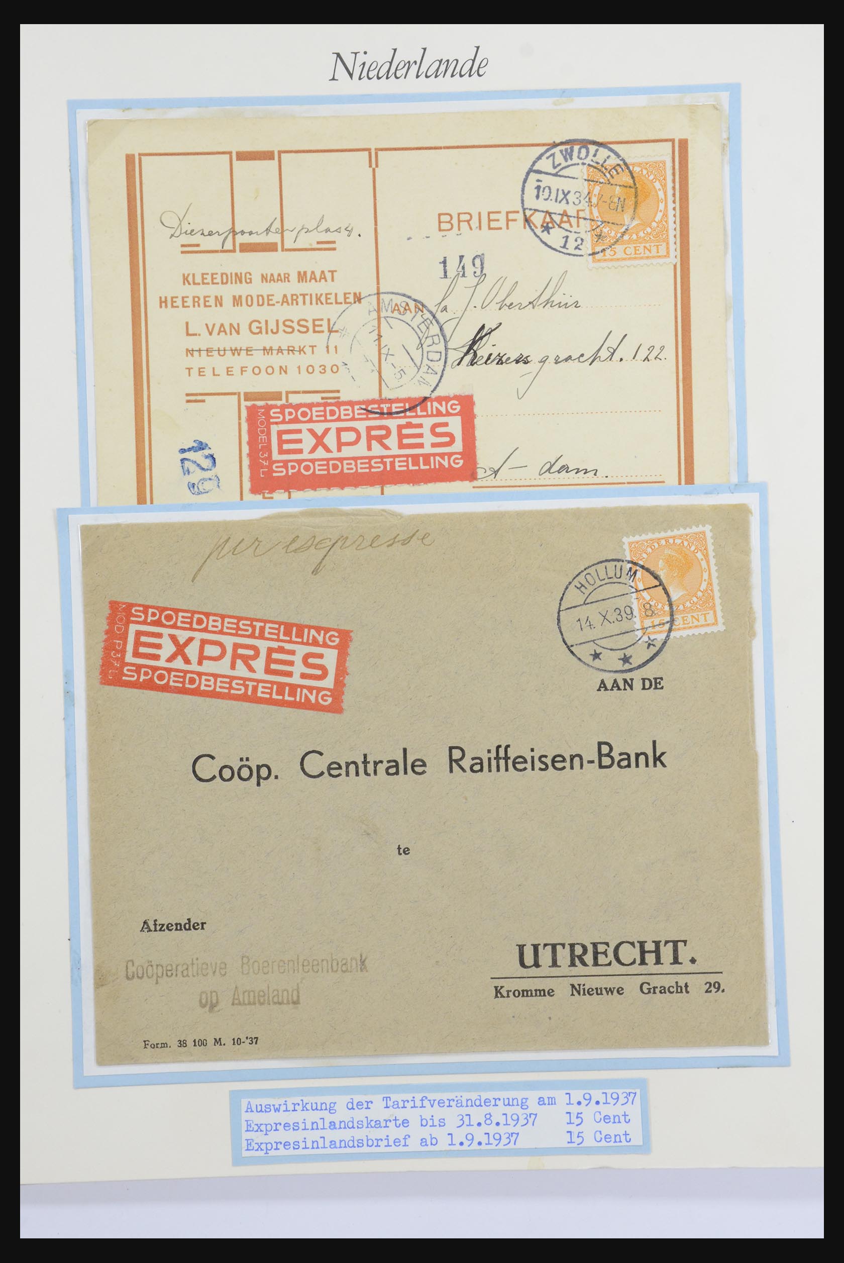 32159 033 - 32159 Netherlands covers 1925-1946.
