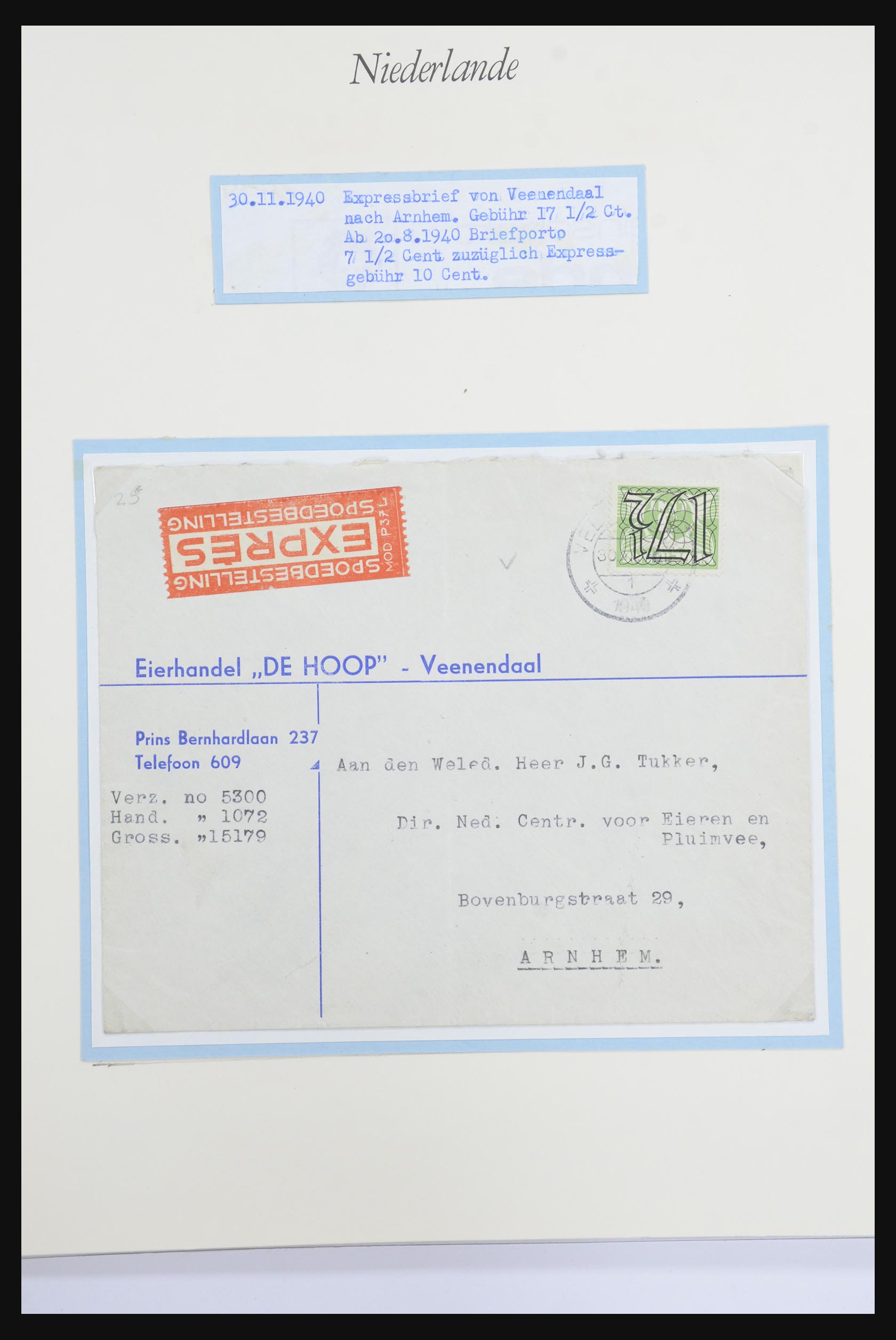 32159 034 - 32159 Nederland brieven 1925-1946.