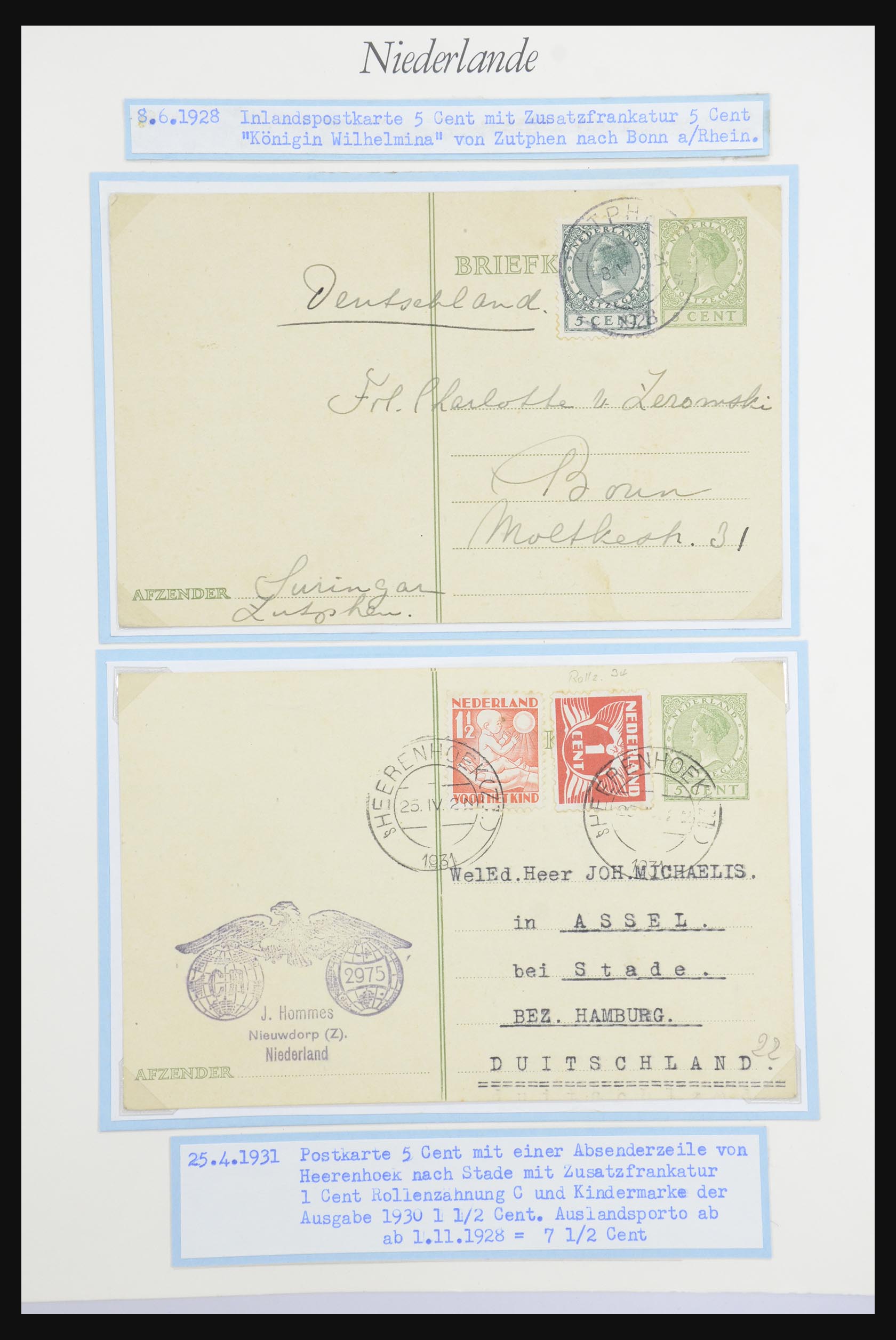 32159 040 - 32159 Netherlands covers 1925-1946.