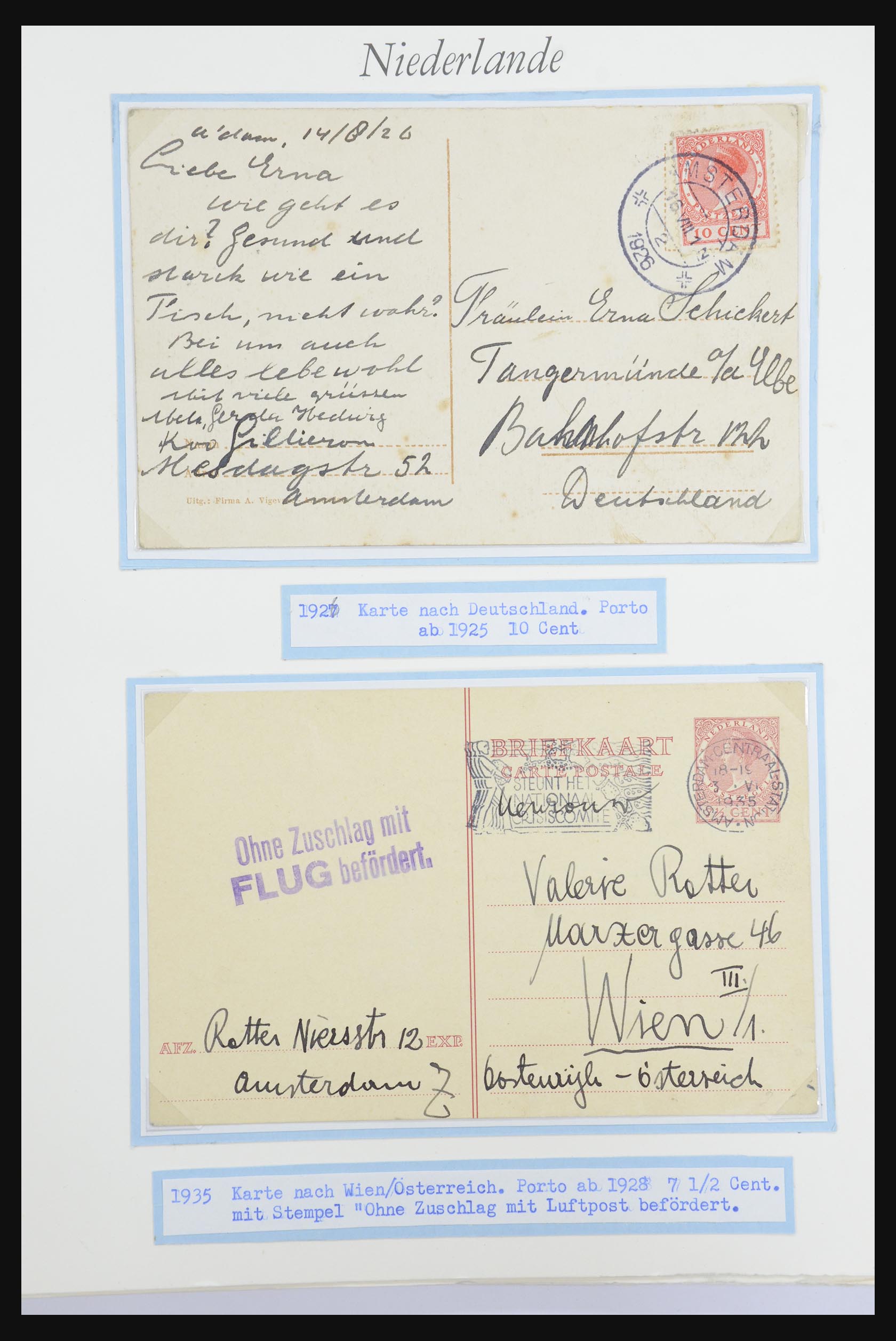 32159 042 - 32159 Netherlands covers 1925-1946.