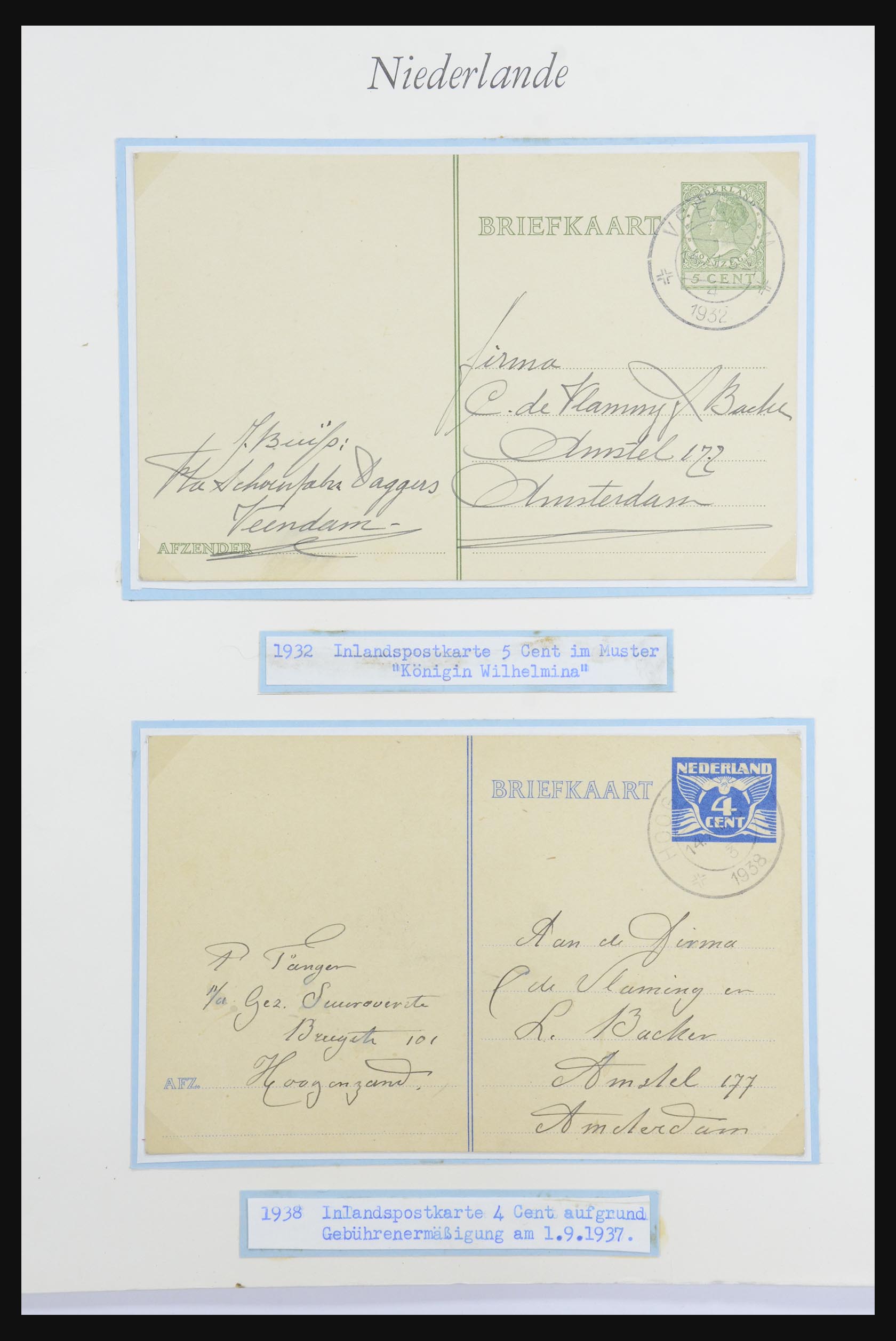 32159 047 - 32159 Netherlands covers 1925-1946.