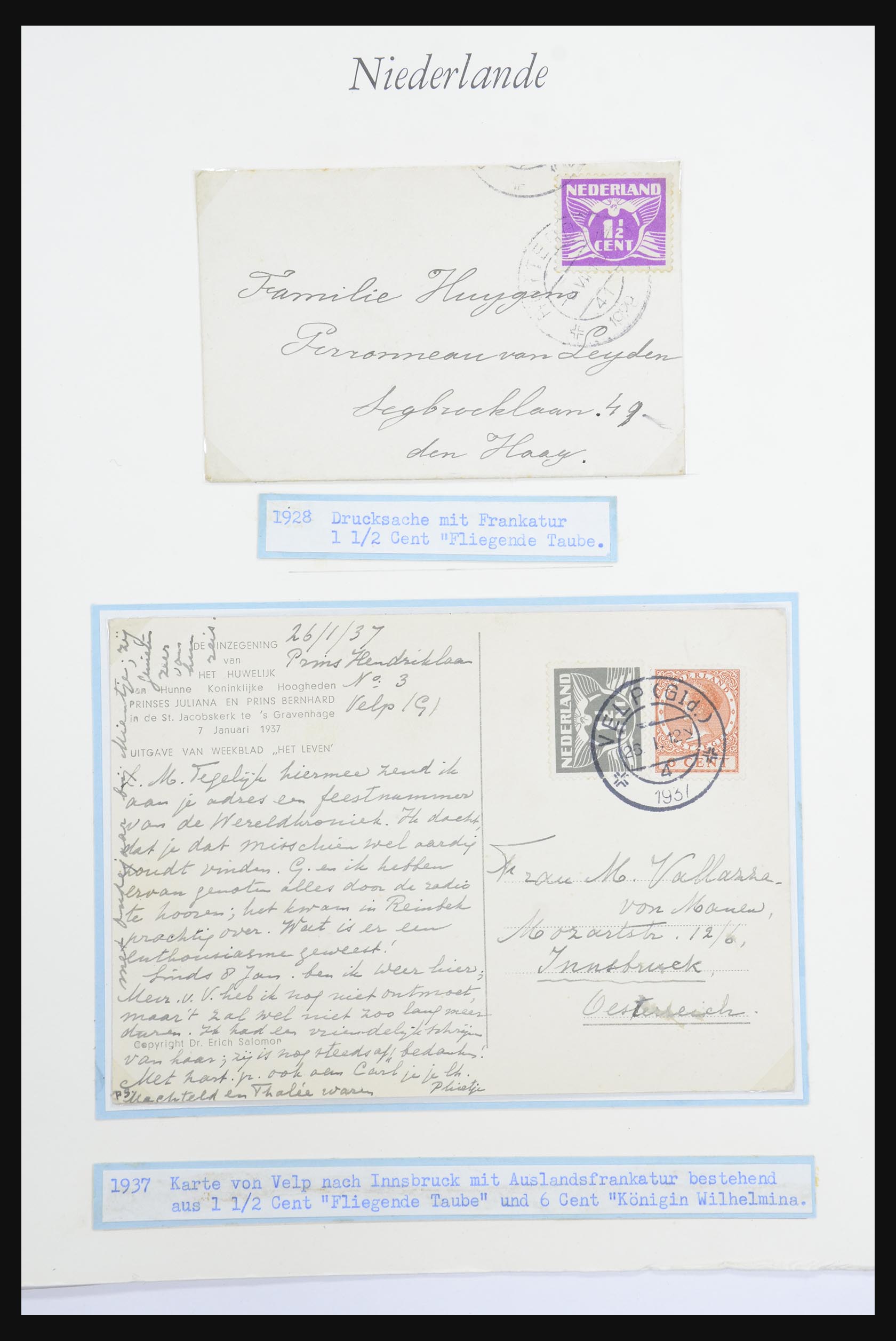 32159 052 - 32159 Nederland brieven 1925-1946.