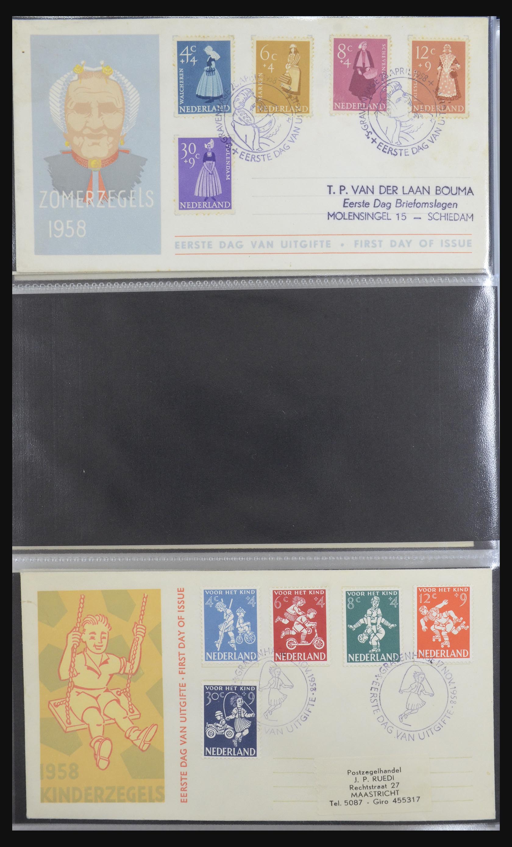 32170 009 - 32170 Netherlands FDC's 1953-2004.
