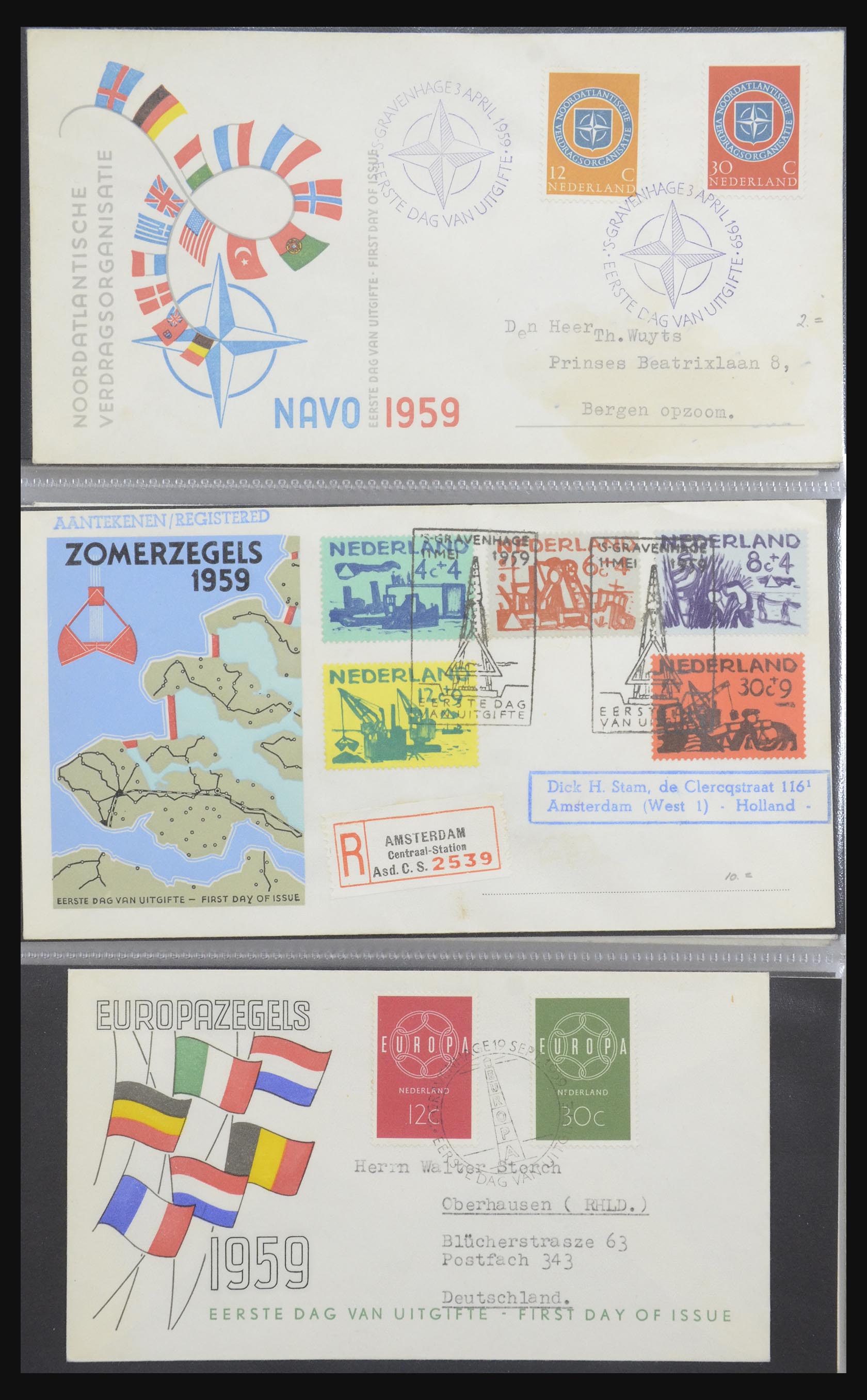 32170 010 - 32170 Netherlands FDC's 1953-2004.