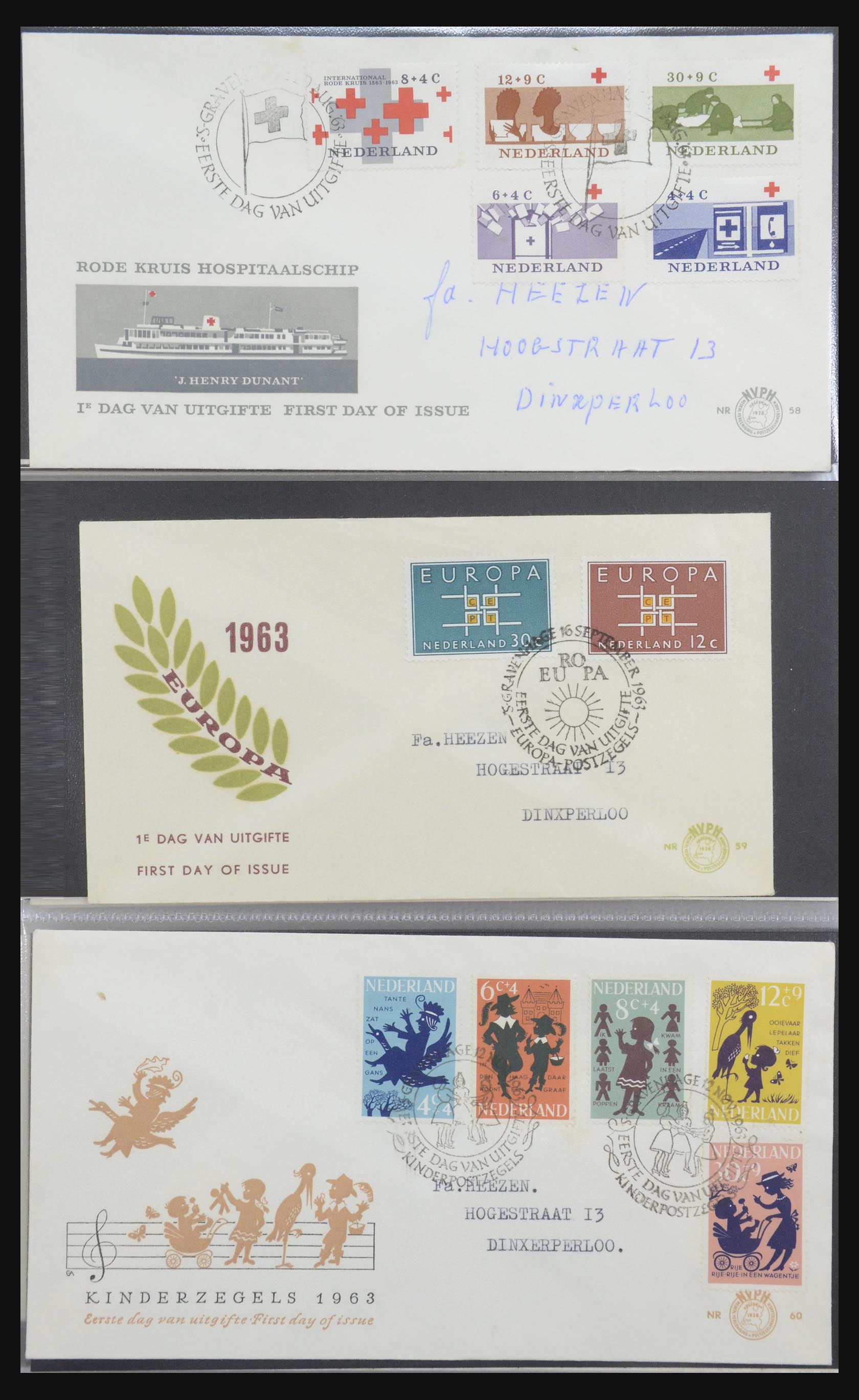 32170 017 - 32170 Netherlands FDC's 1953-2004.