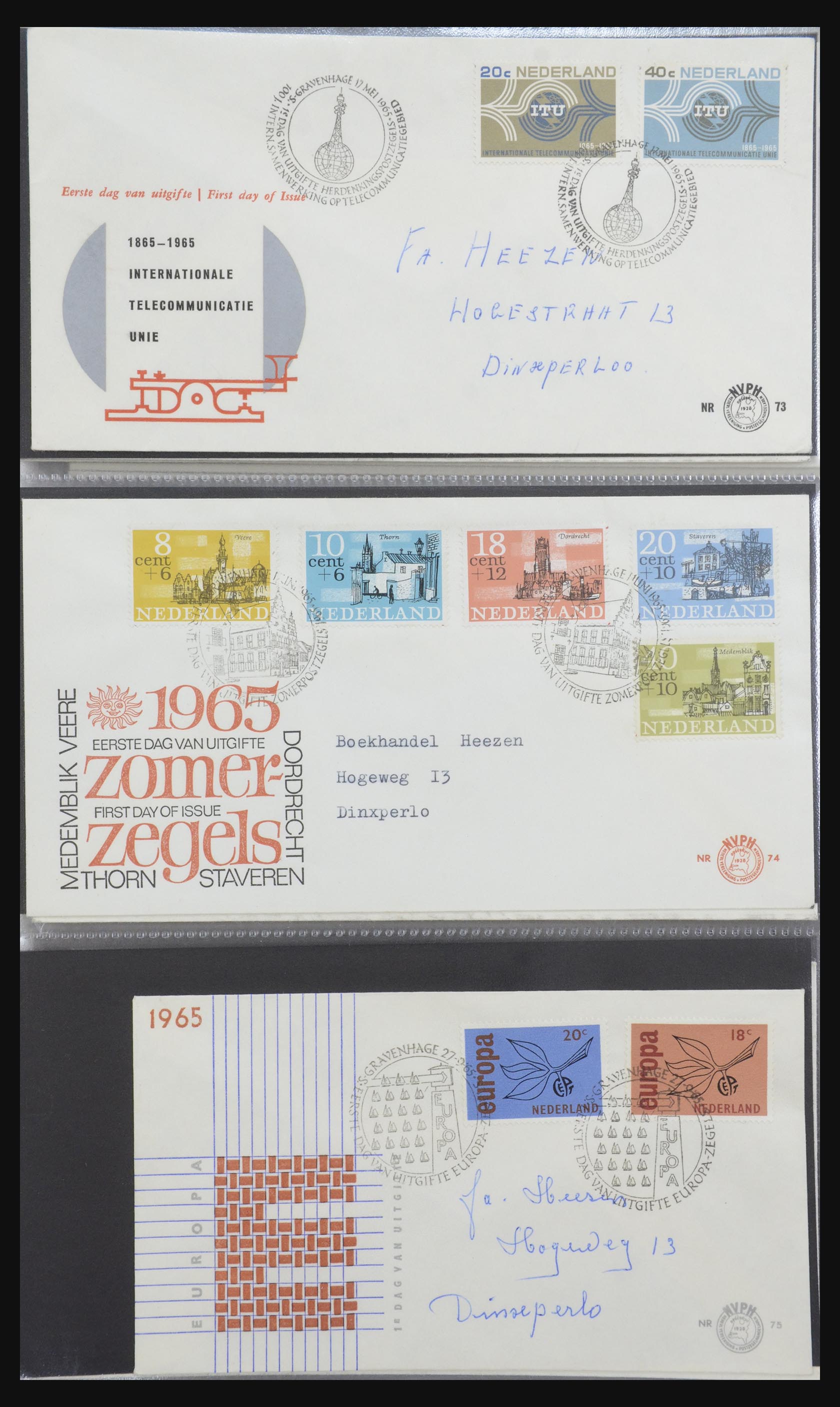 32170 022 - 32170 Netherlands FDC's 1953-2004.