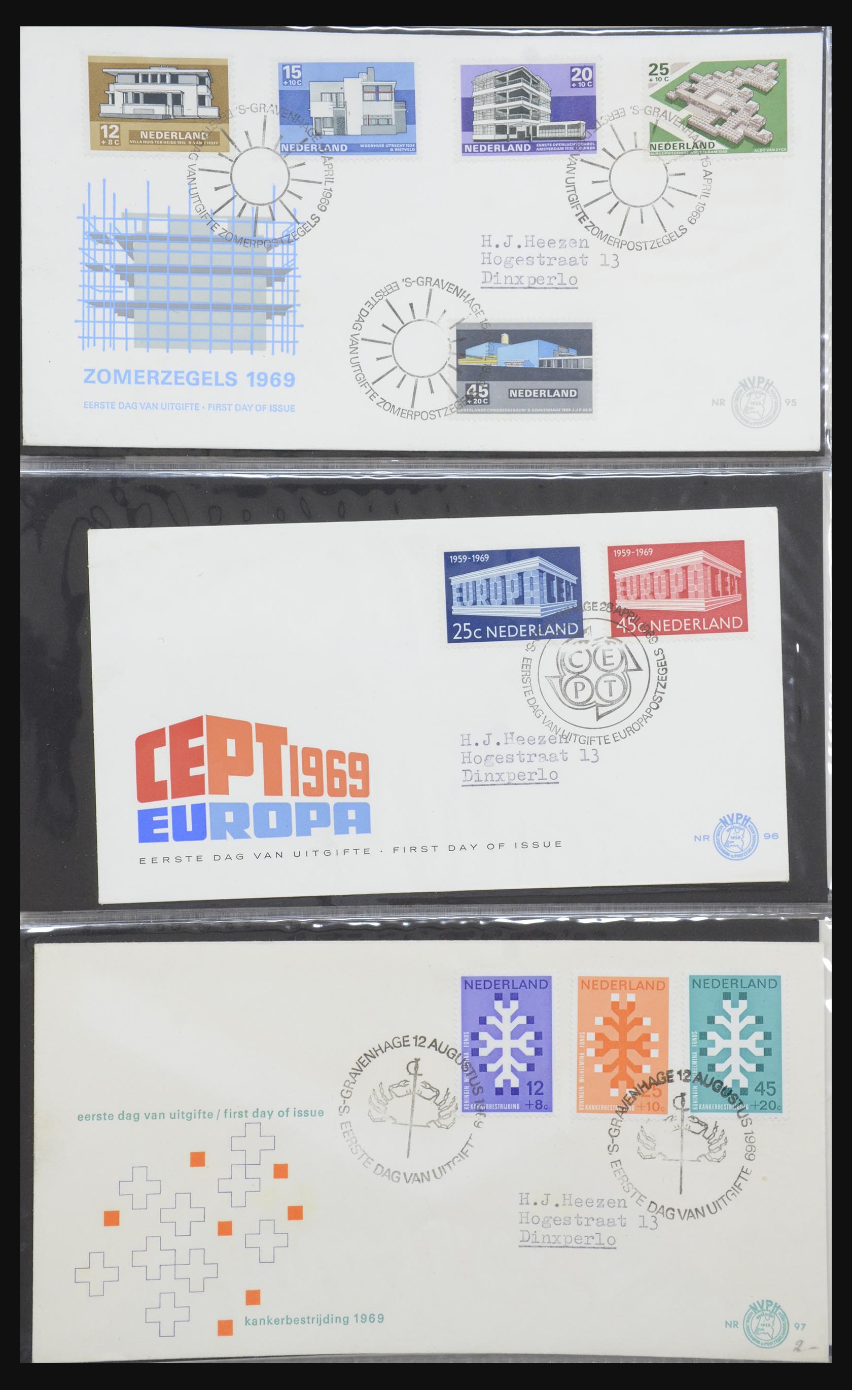 32170 030 - 32170 Netherlands FDC's 1953-2004.