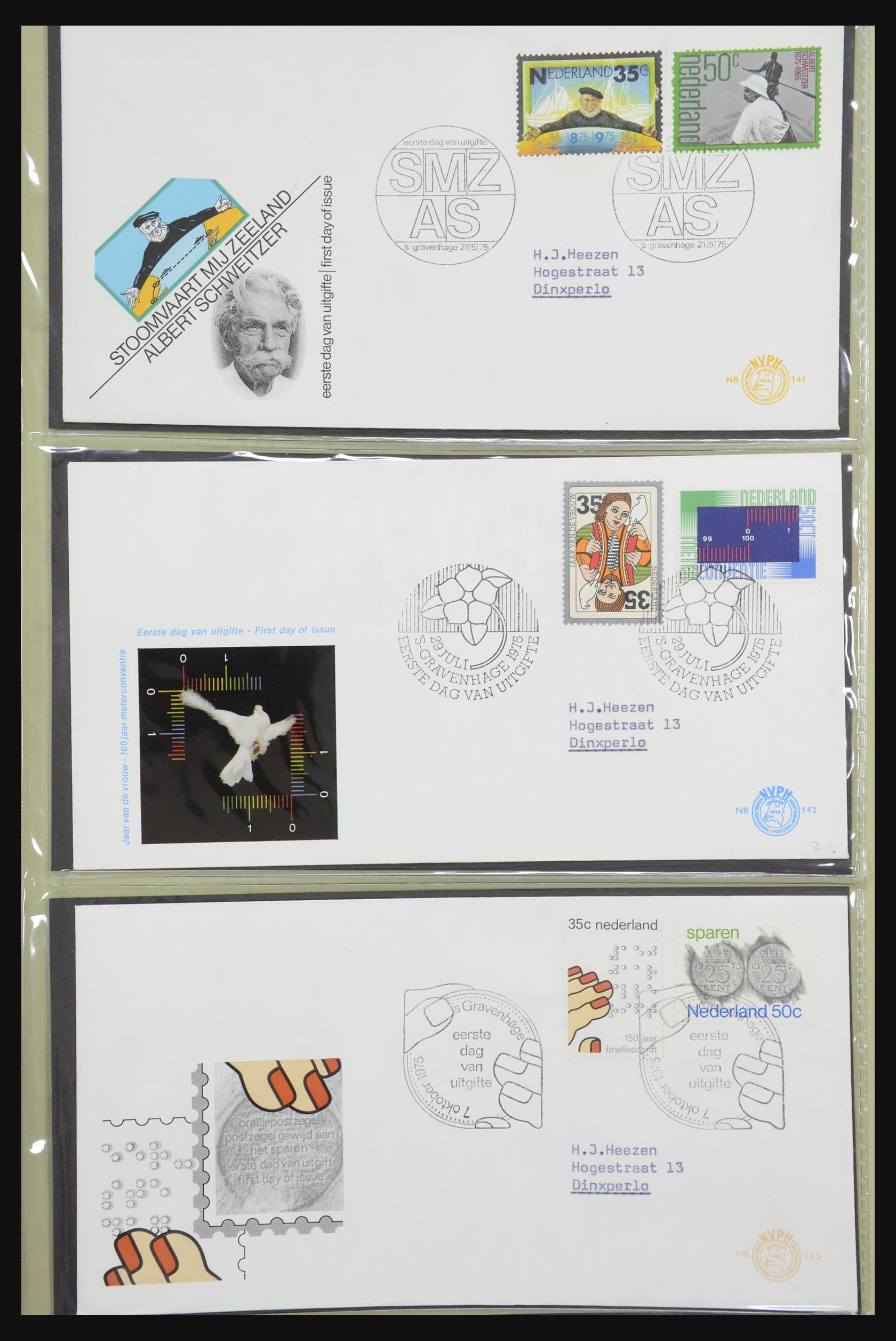 32170 046 - 32170 Netherlands FDC's 1953-2004.