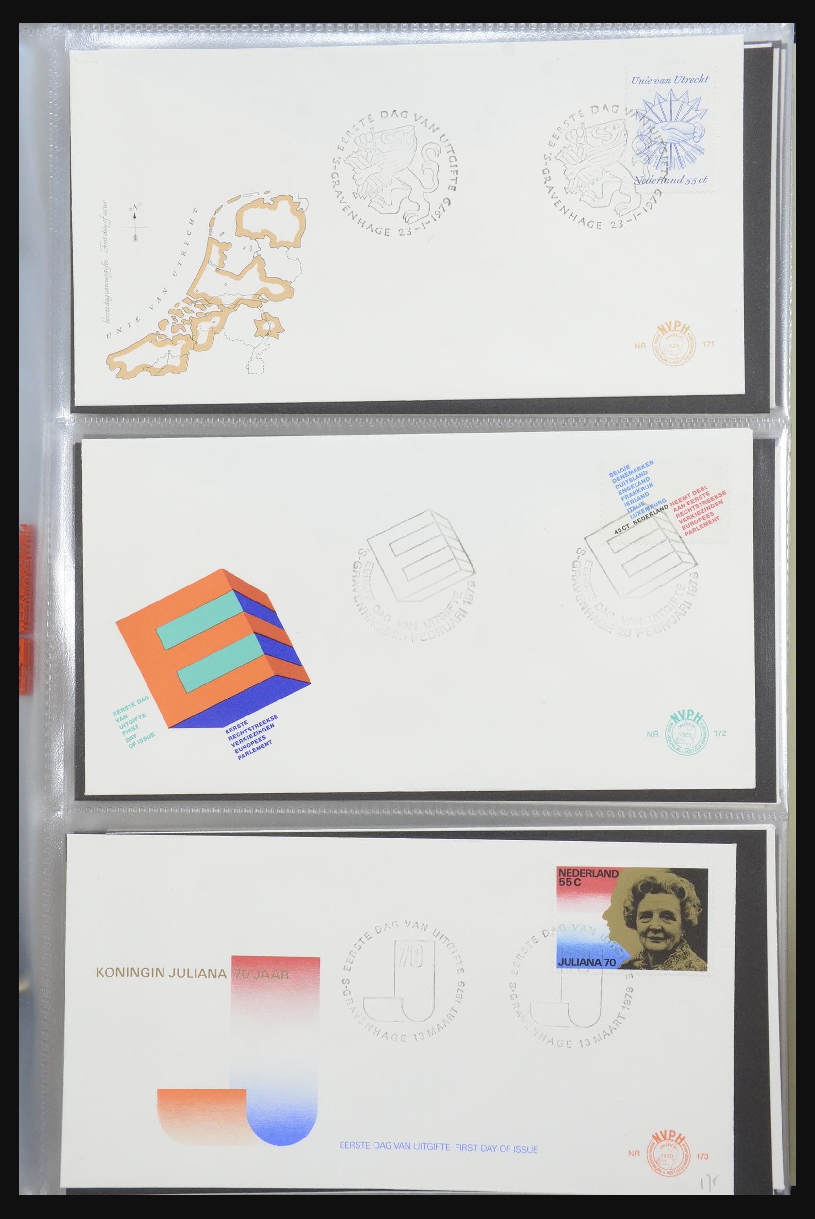 32170 058 - 32170 Netherlands FDC's 1953-2004.