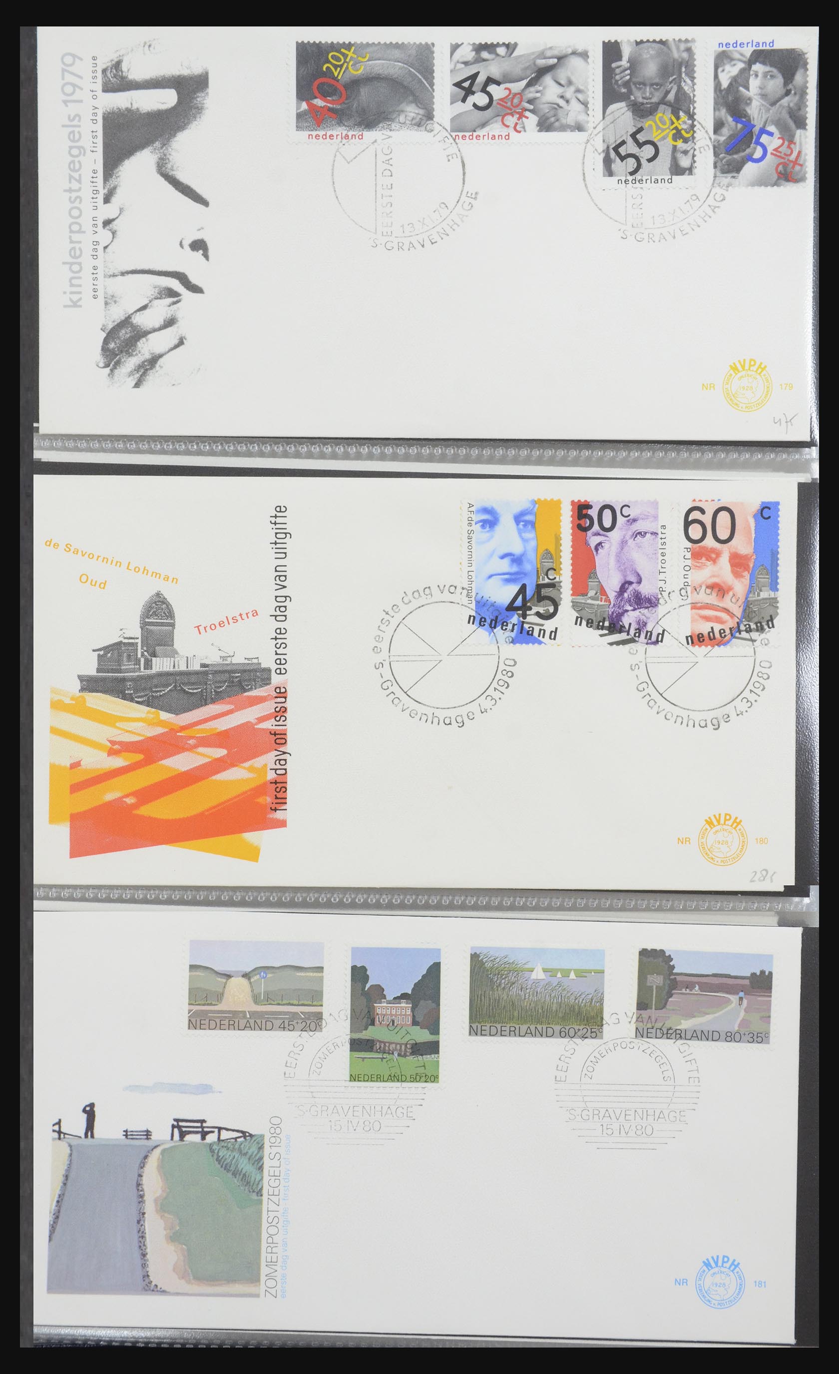 32170 061 - 32170 Netherlands FDC's 1953-2004.