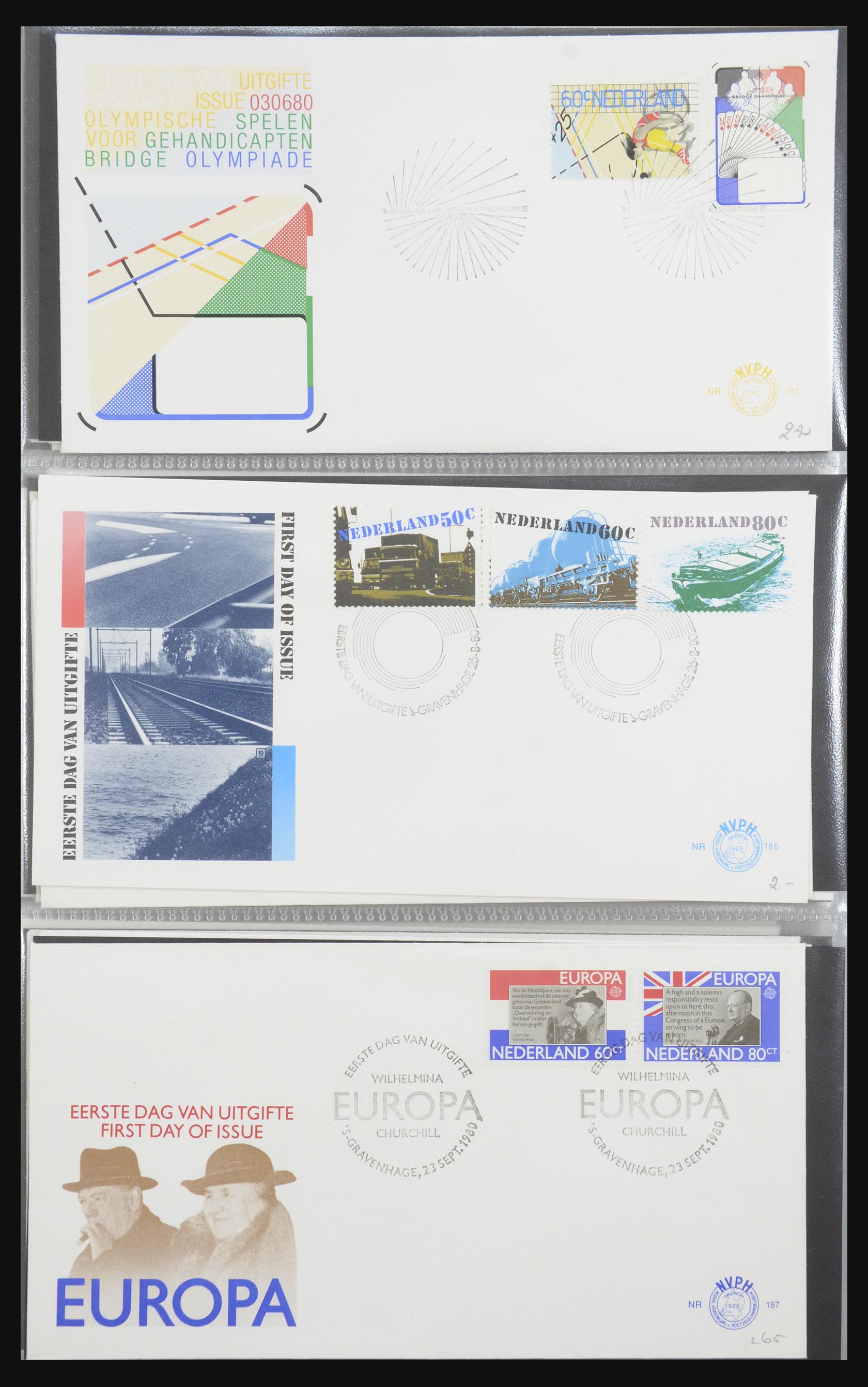32170 063 - 32170 Netherlands FDC's 1953-2004.