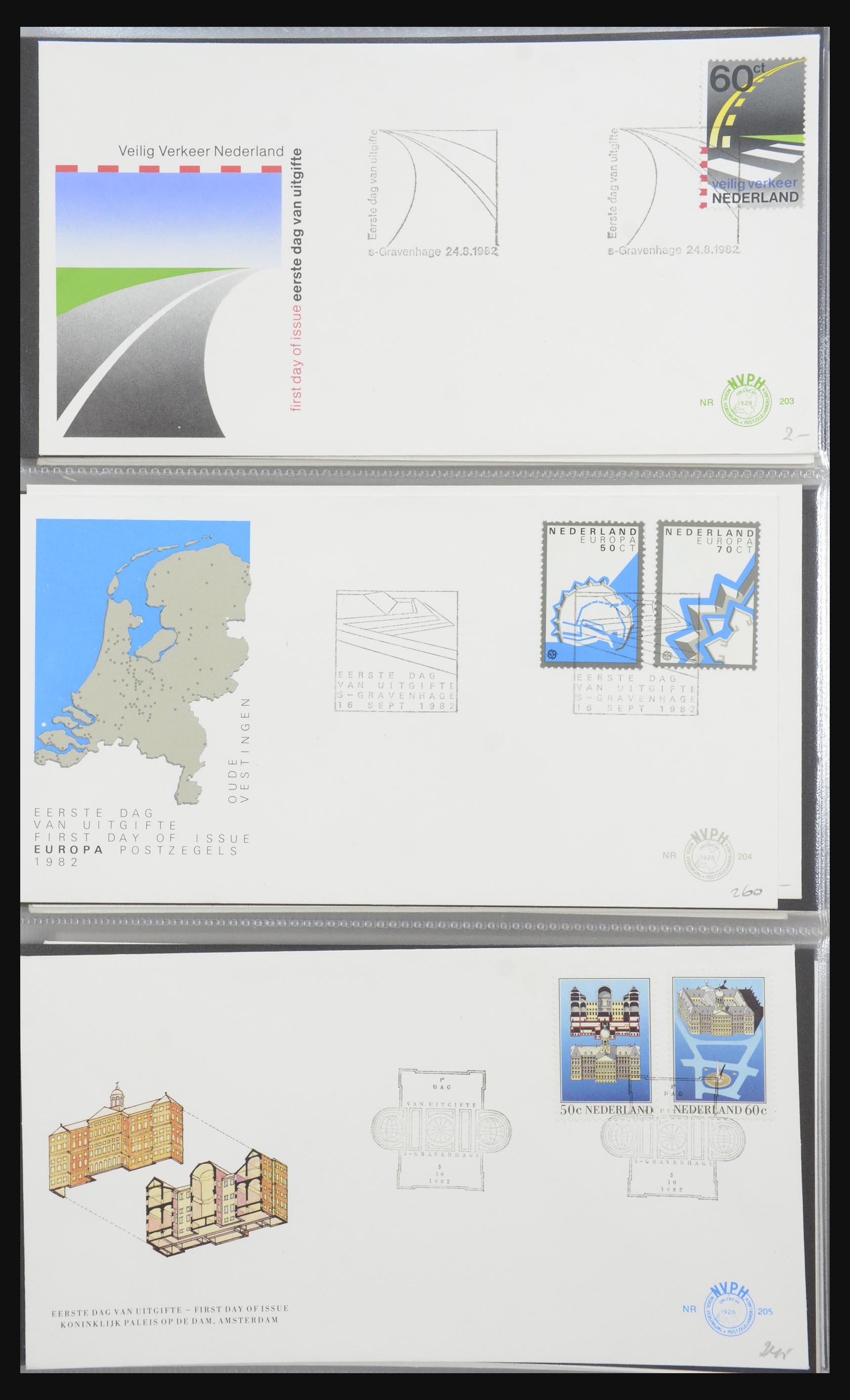 32170 070 - 32170 Netherlands FDC's 1953-2004.