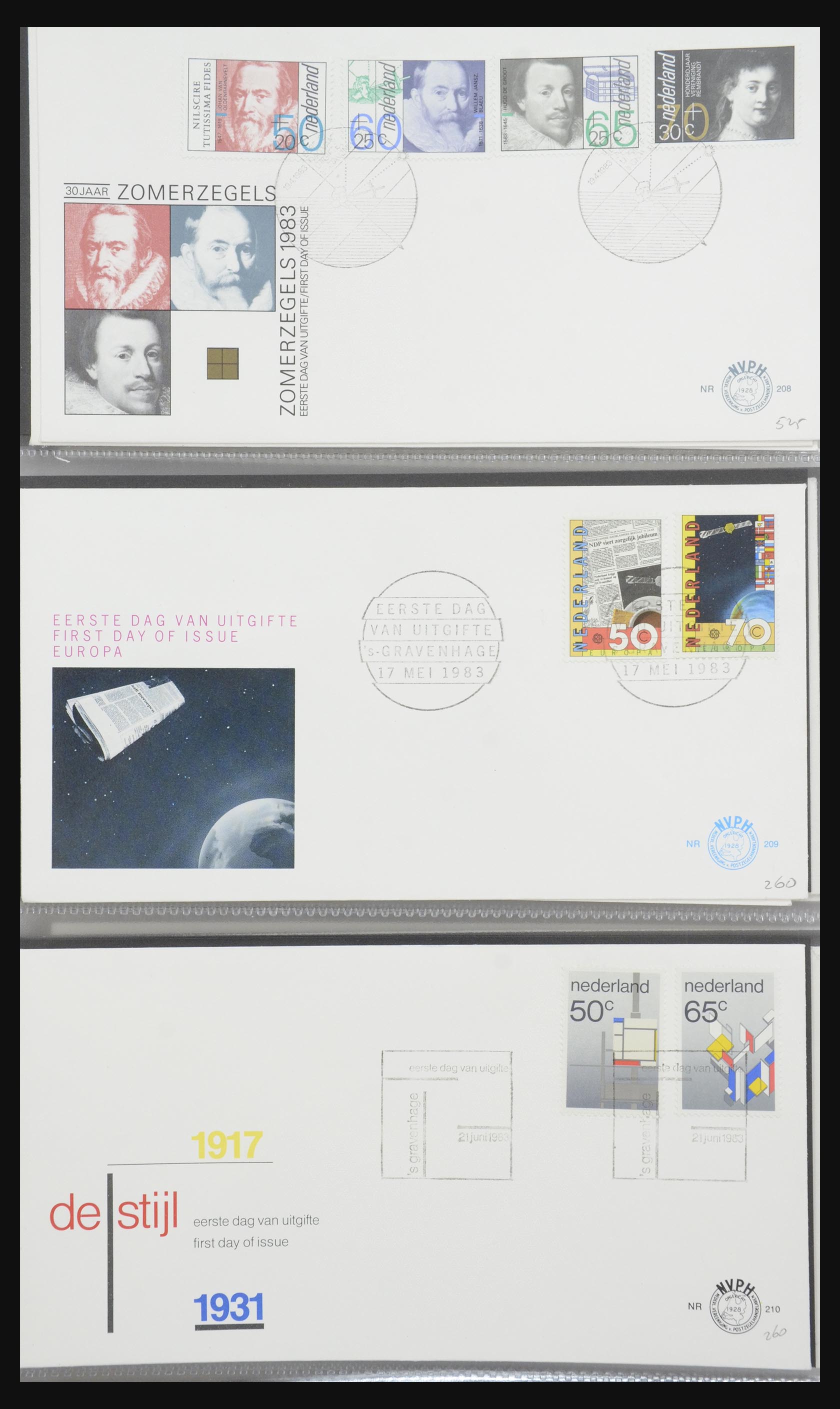 32170 072 - 32170 Netherlands FDC's 1953-2004.