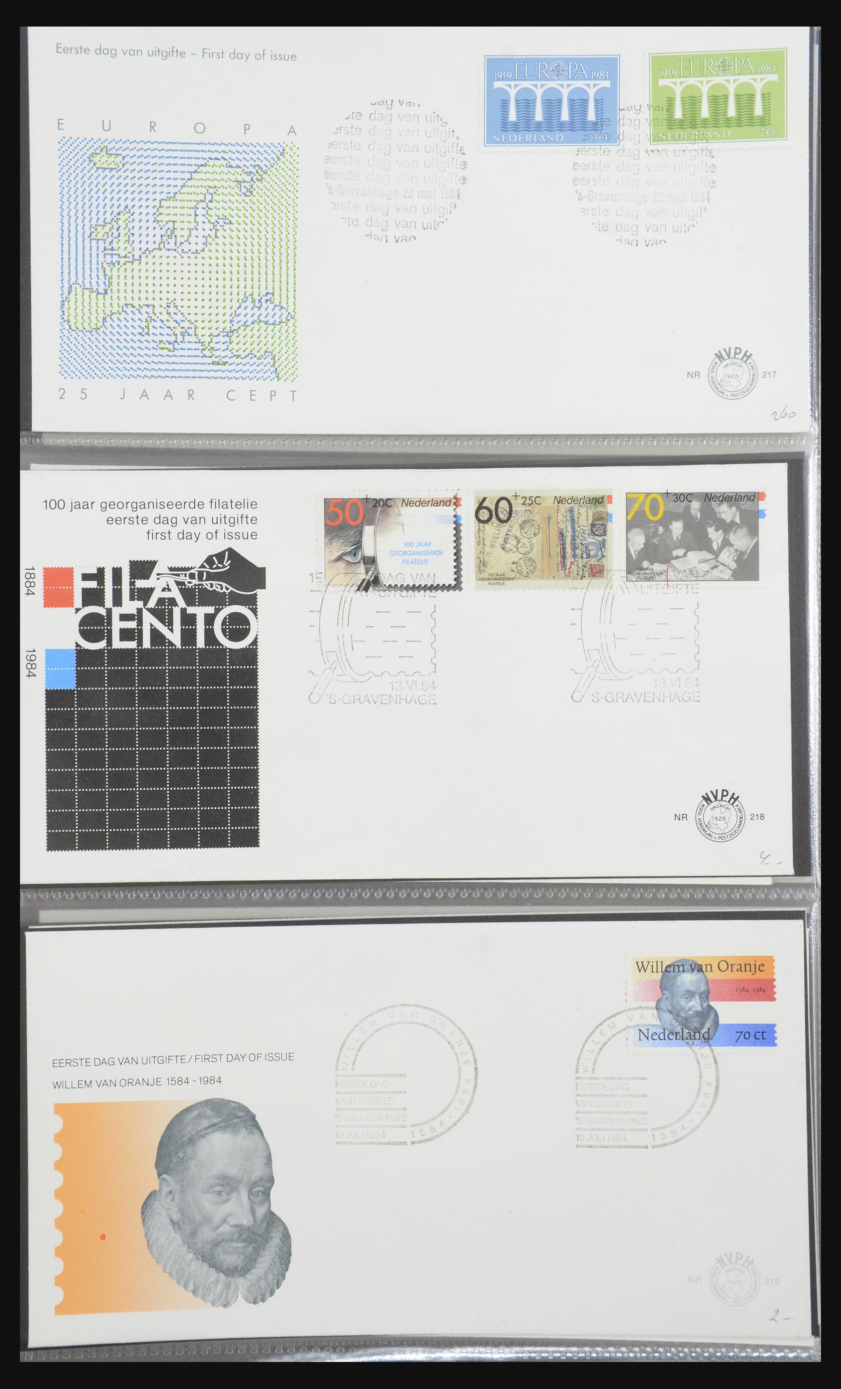 32170 076 - 32170 Netherlands FDC's 1953-2004.