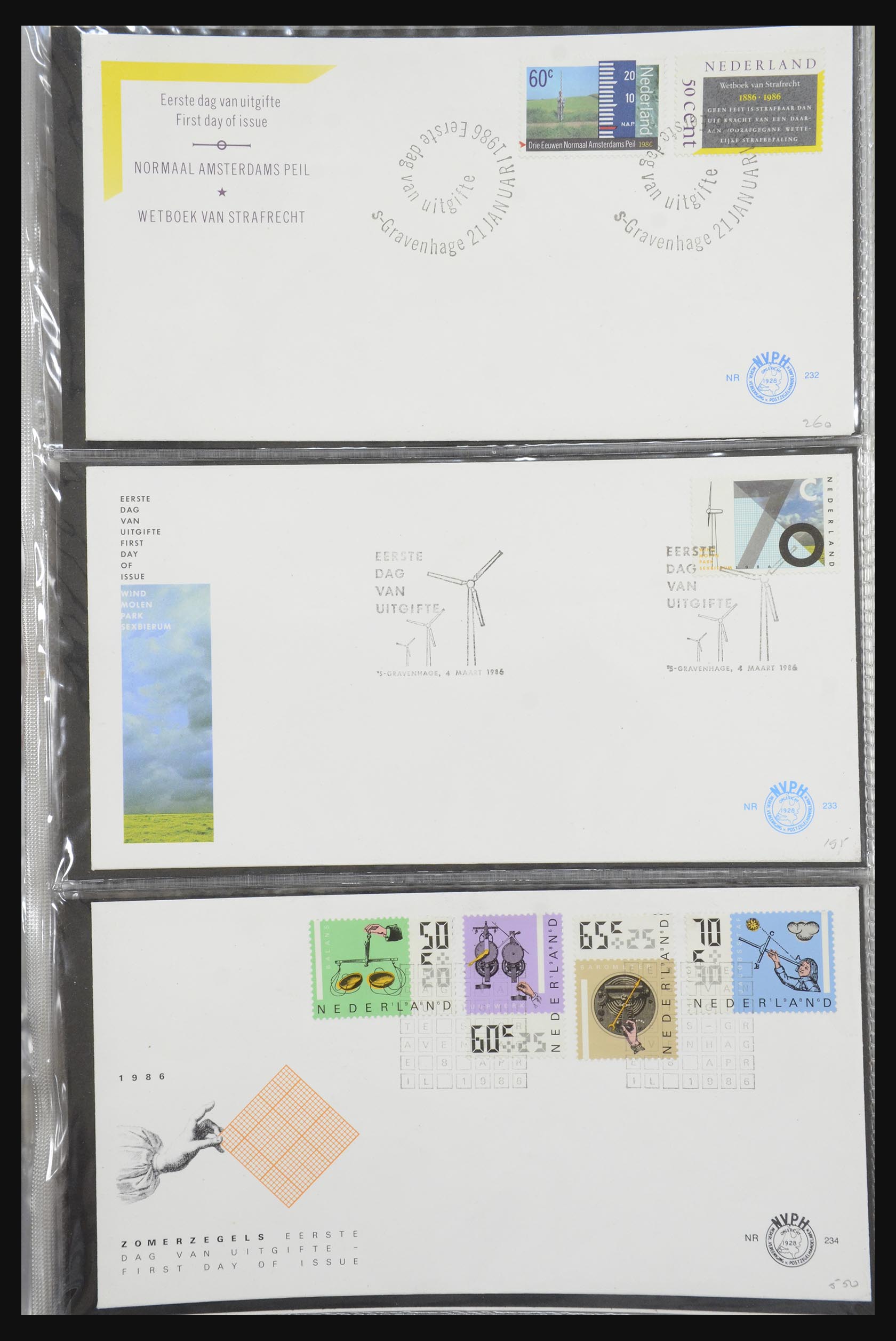 32170 082 - 32170 Netherlands FDC's 1953-2004.