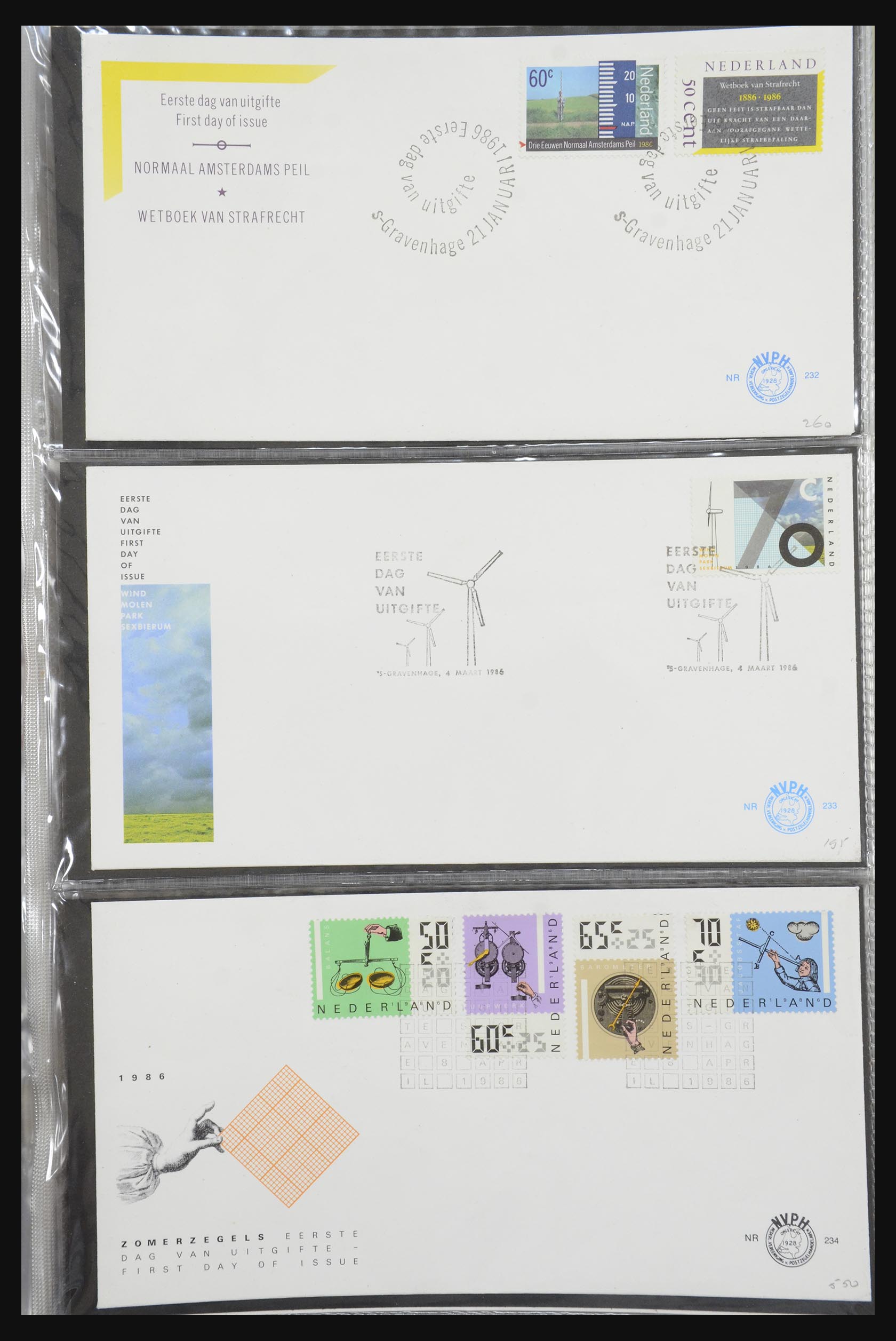 32170 082 - 32170 Nederland FDC's 1953-2004.