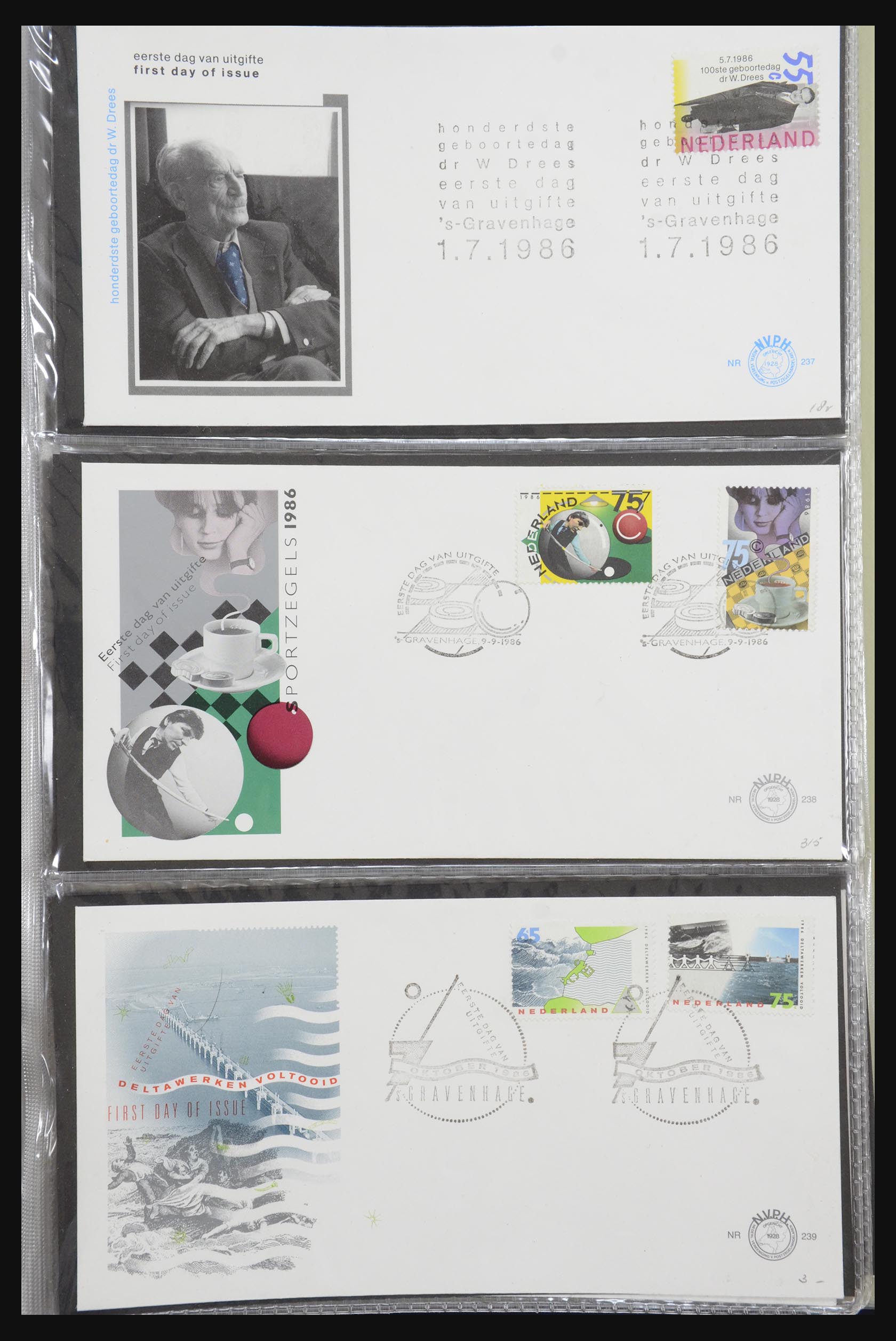 32170 084 - 32170 Nederland FDC's 1953-2004.