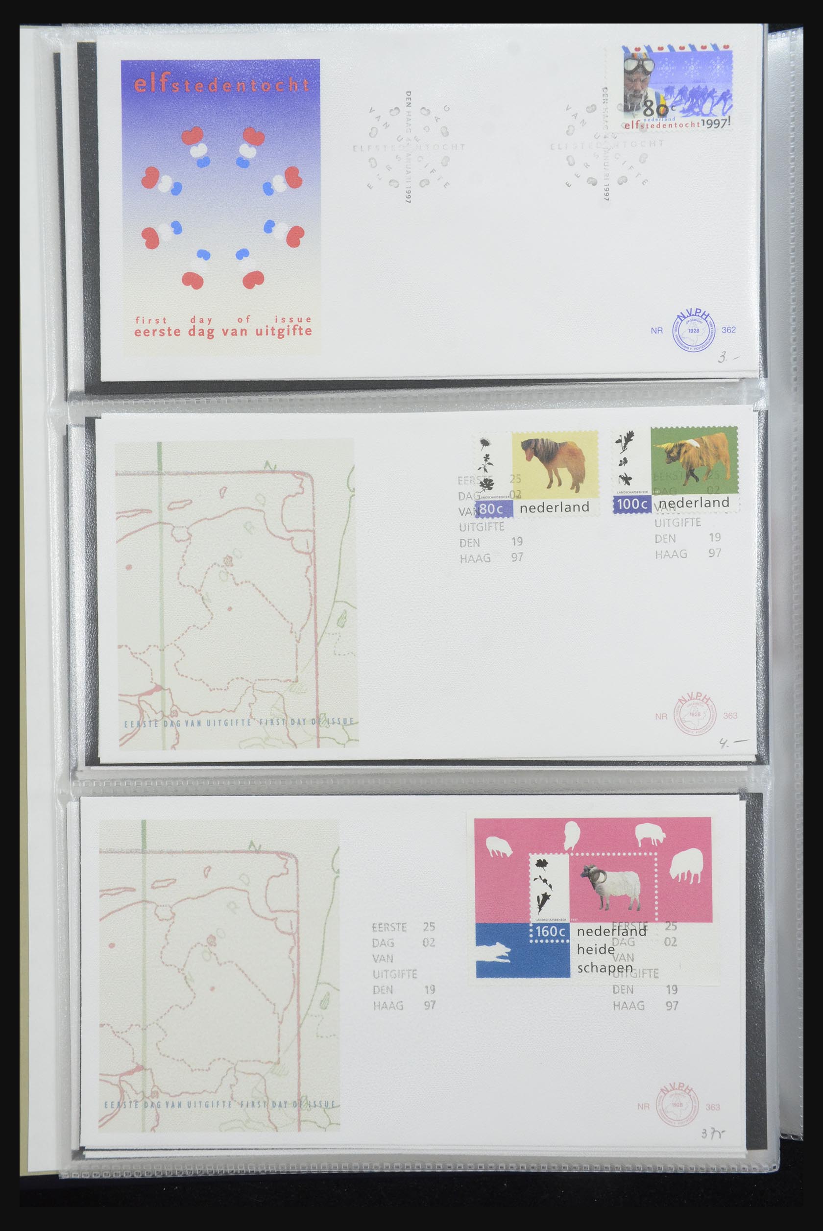 32170 135 - 32170 Nederland FDC's 1953-2004.