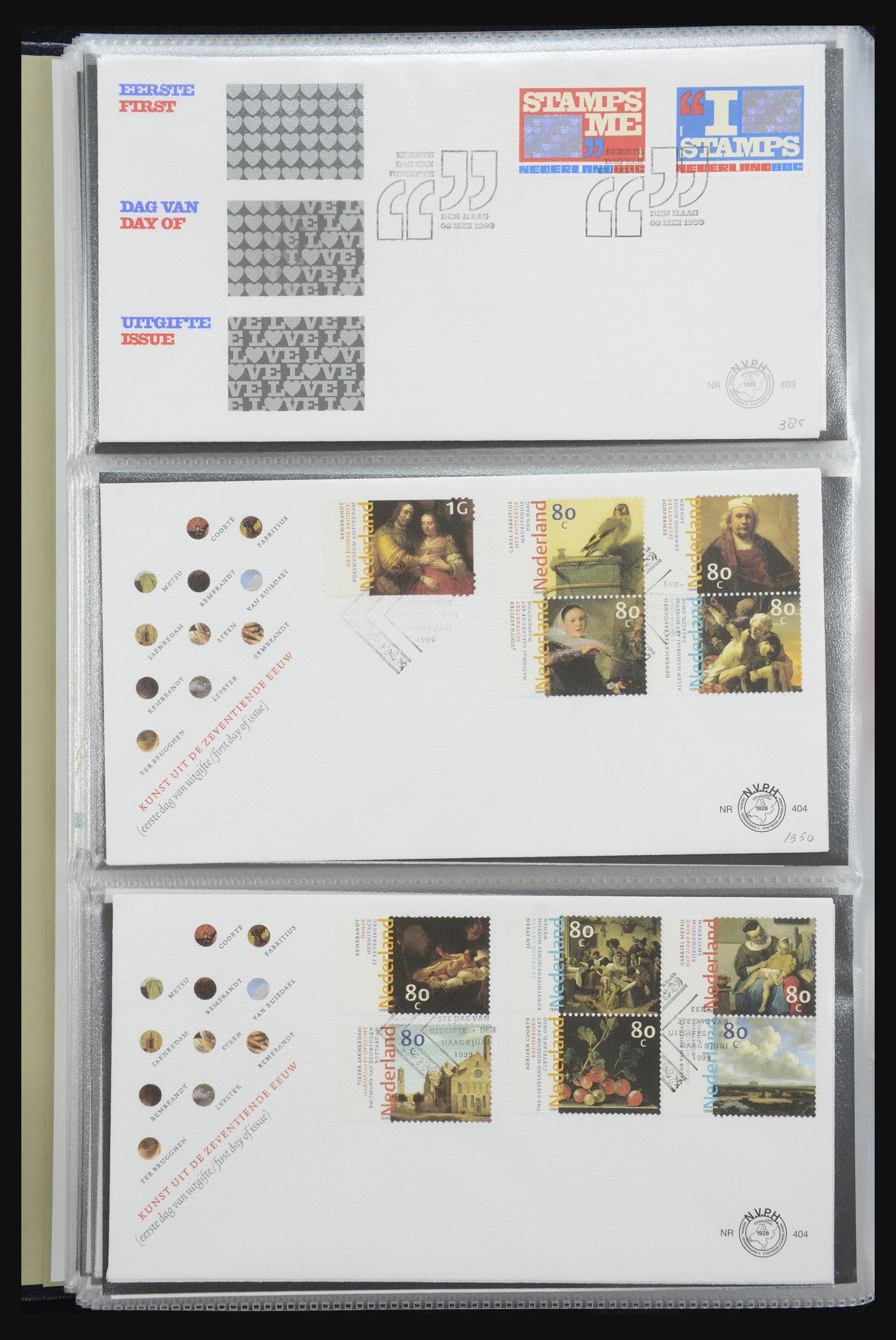 32170 151 - 32170 Netherlands FDC's 1953-2004.