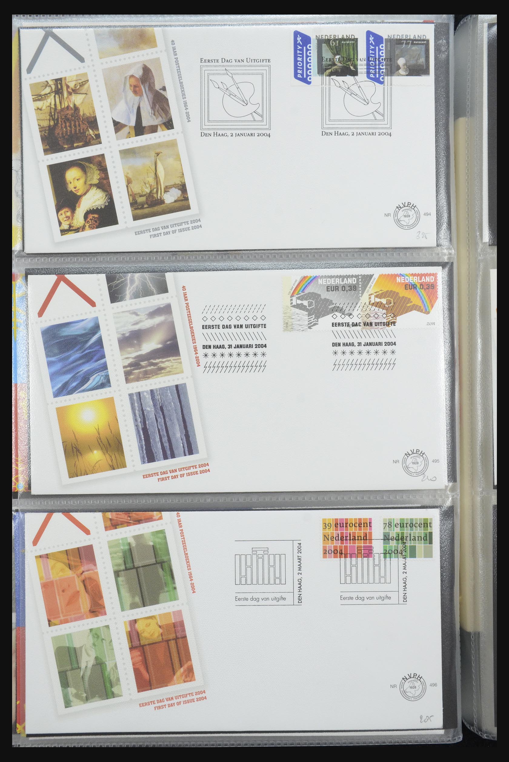 32170 189 - 32170 Netherlands FDC's 1953-2004.