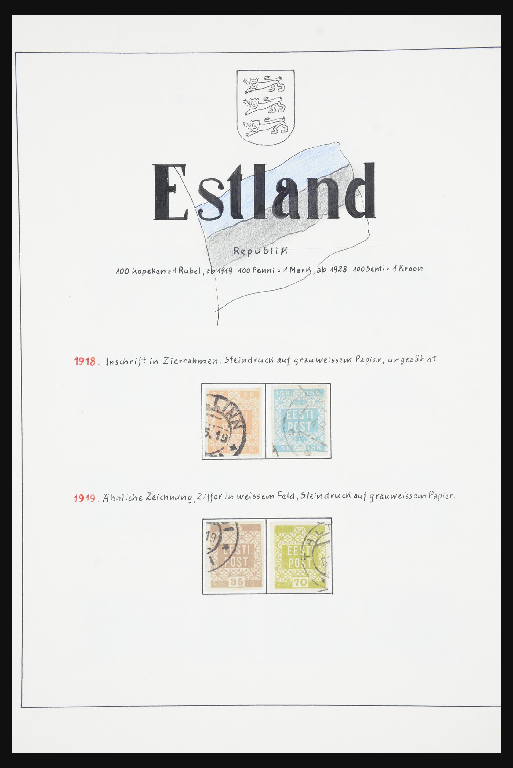 32207 001 - 32207 Estonia and Latvia 1918-1939.