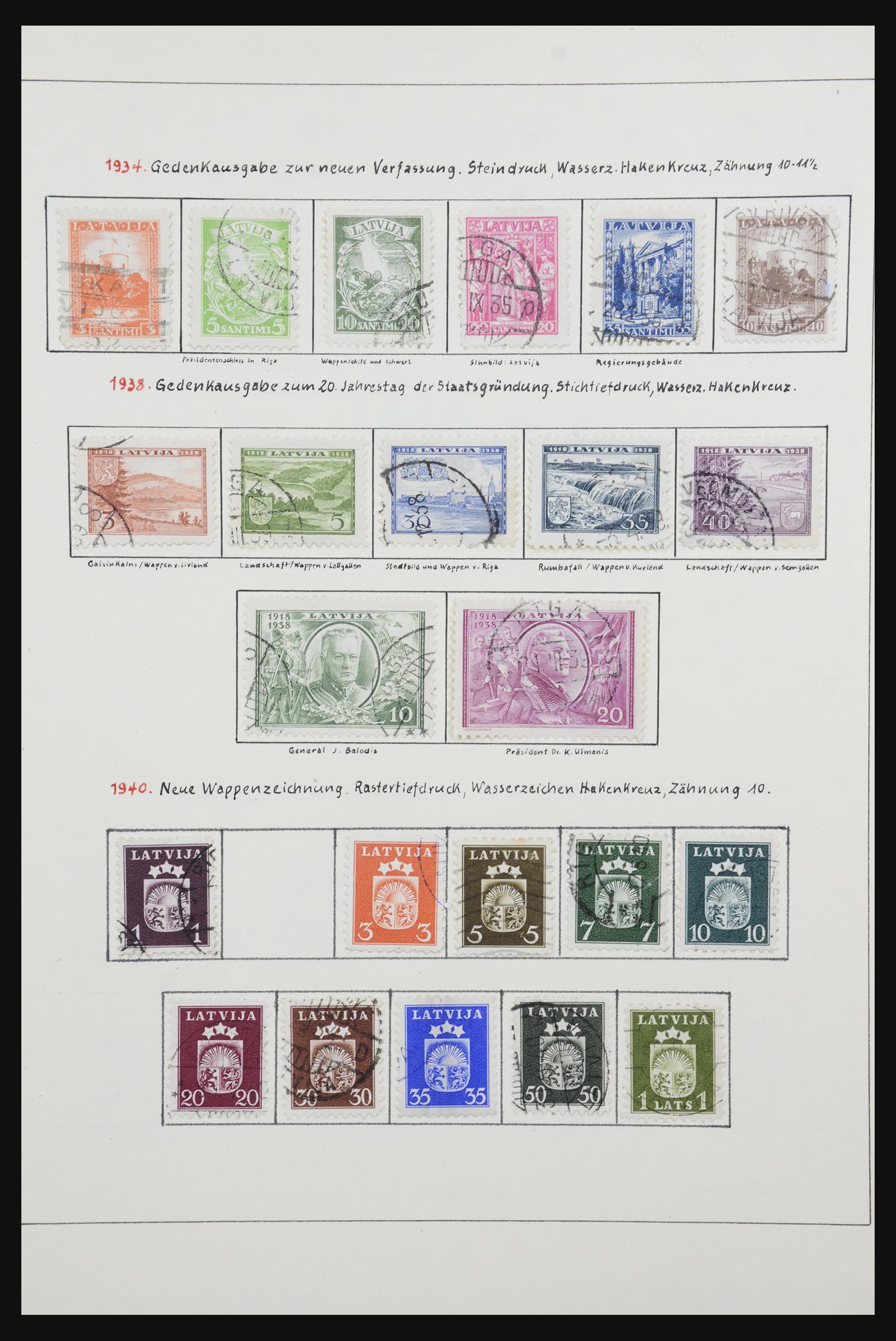 32207 014 - 32207 Estonia and Latvia 1918-1939.