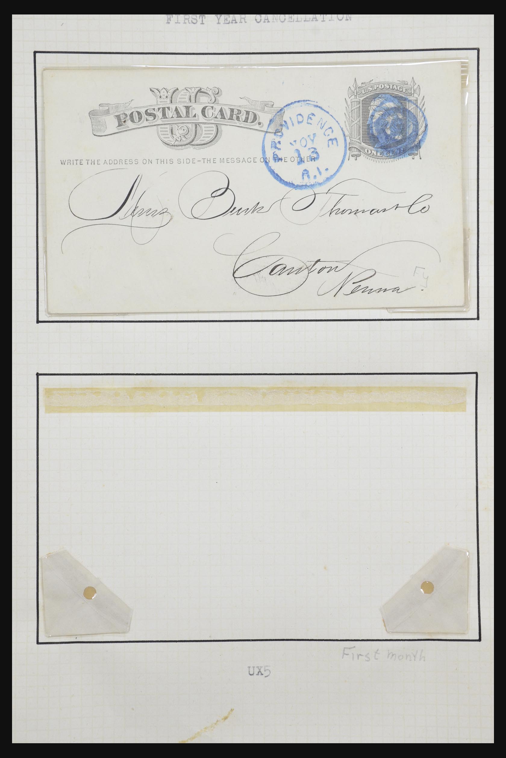 32209 001 - 32209 USA postal cards 1873-1950.