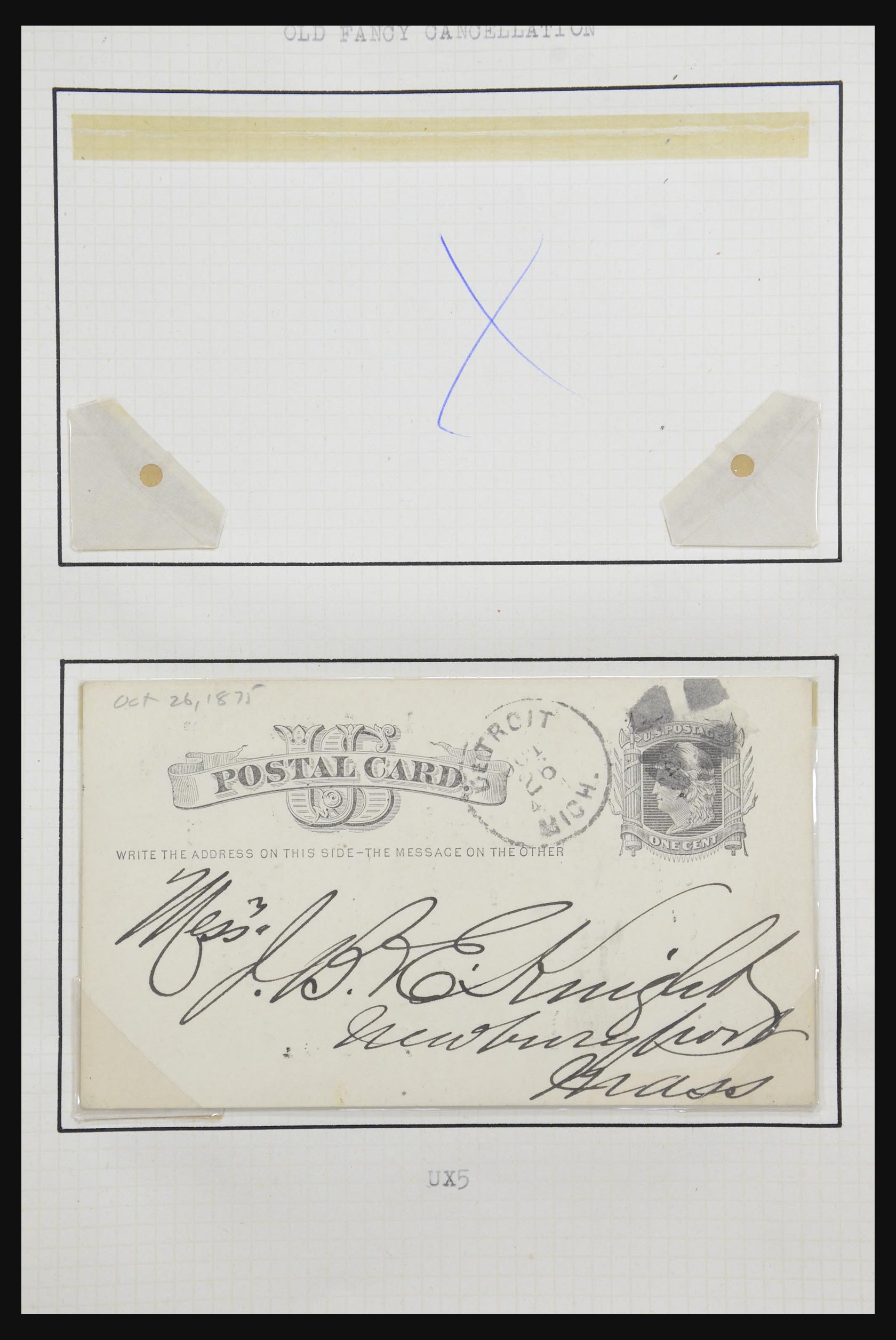 32209 002 - 32209 USA postal cards 1873-1950.