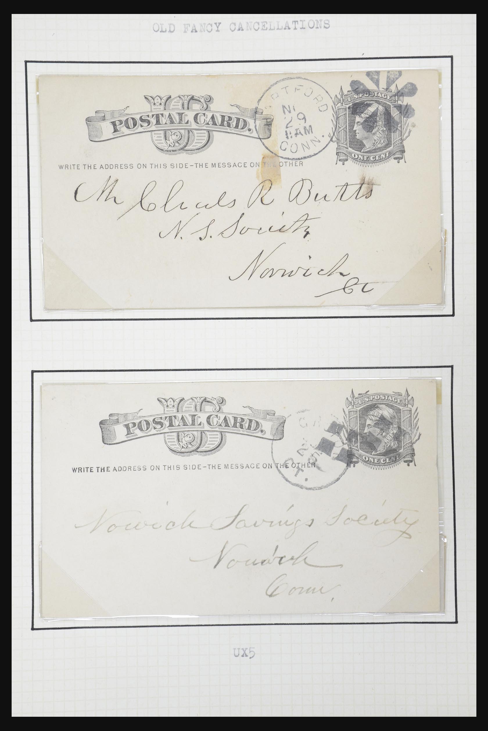 32209 003 - 32209 USA postal cards 1873-1950.