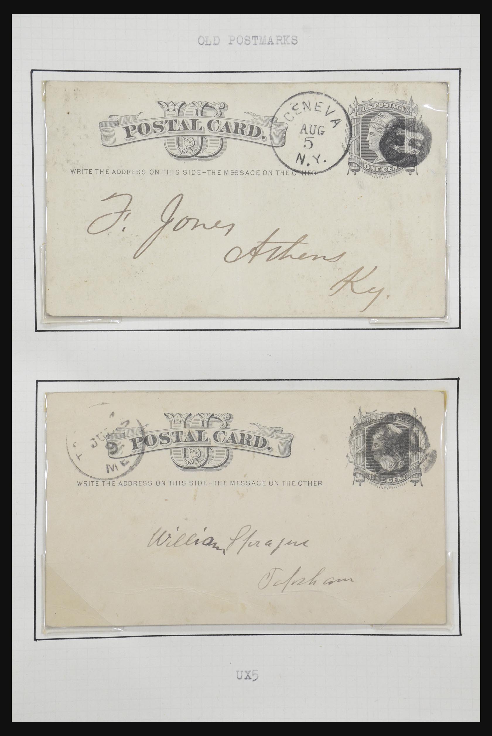 32209 005 - 32209 USA postal cards 1873-1950.